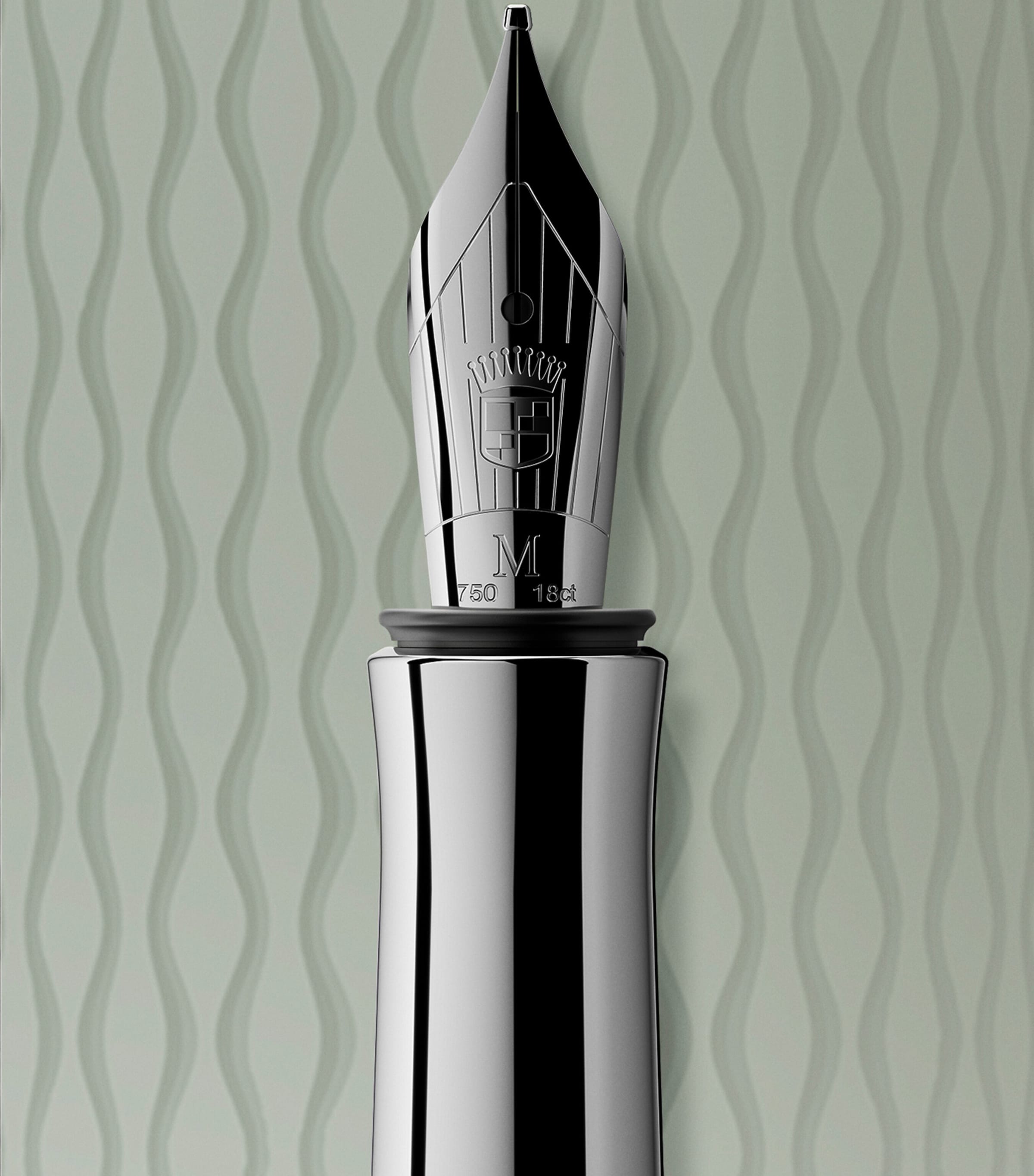 Graf von Faber-Castell Guilloche Fountain Pen Sage Green Image 2