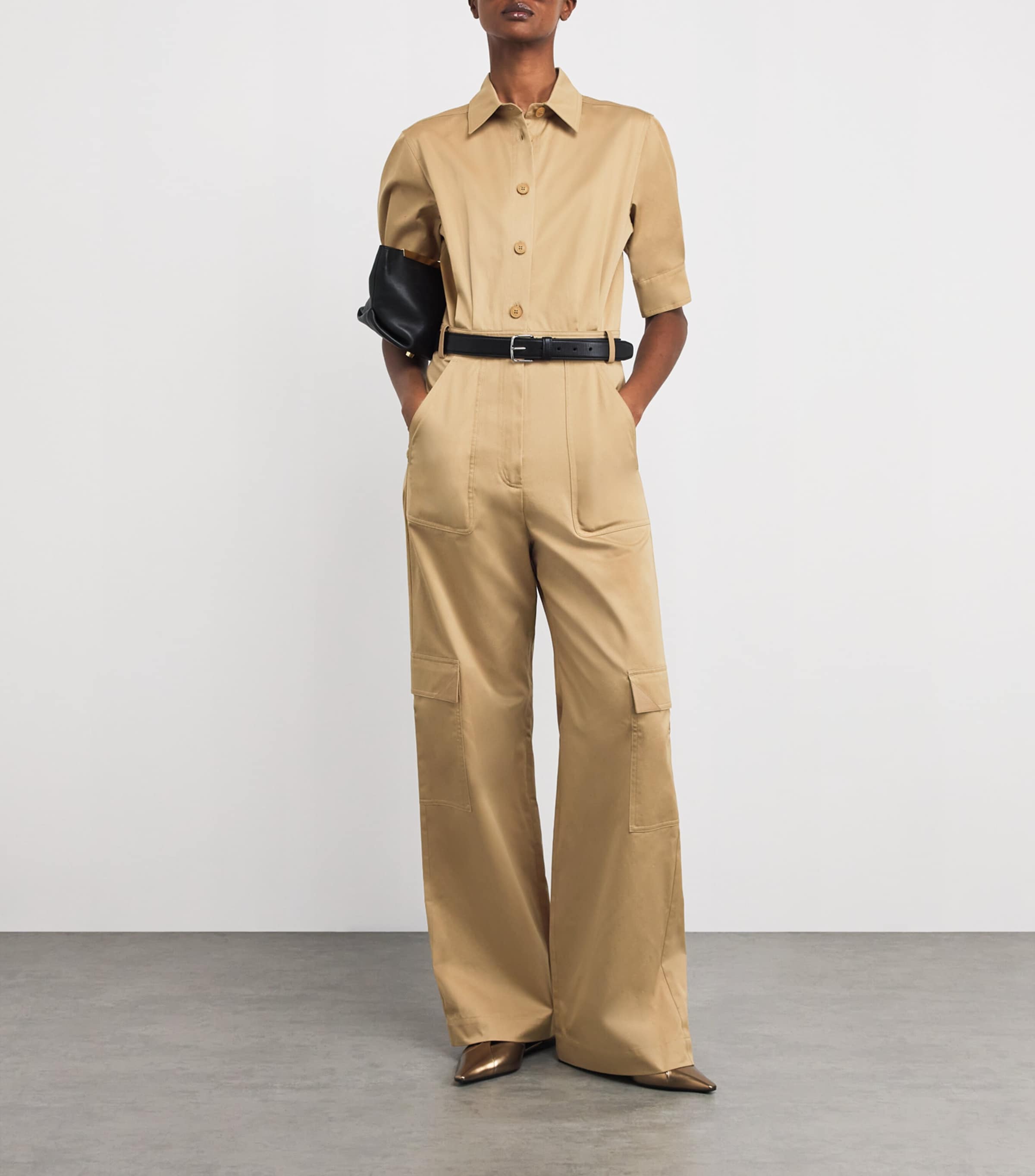 【関税＆送料込み】Max Mara Cotton Short Jumpsuit 9246015206001-b-