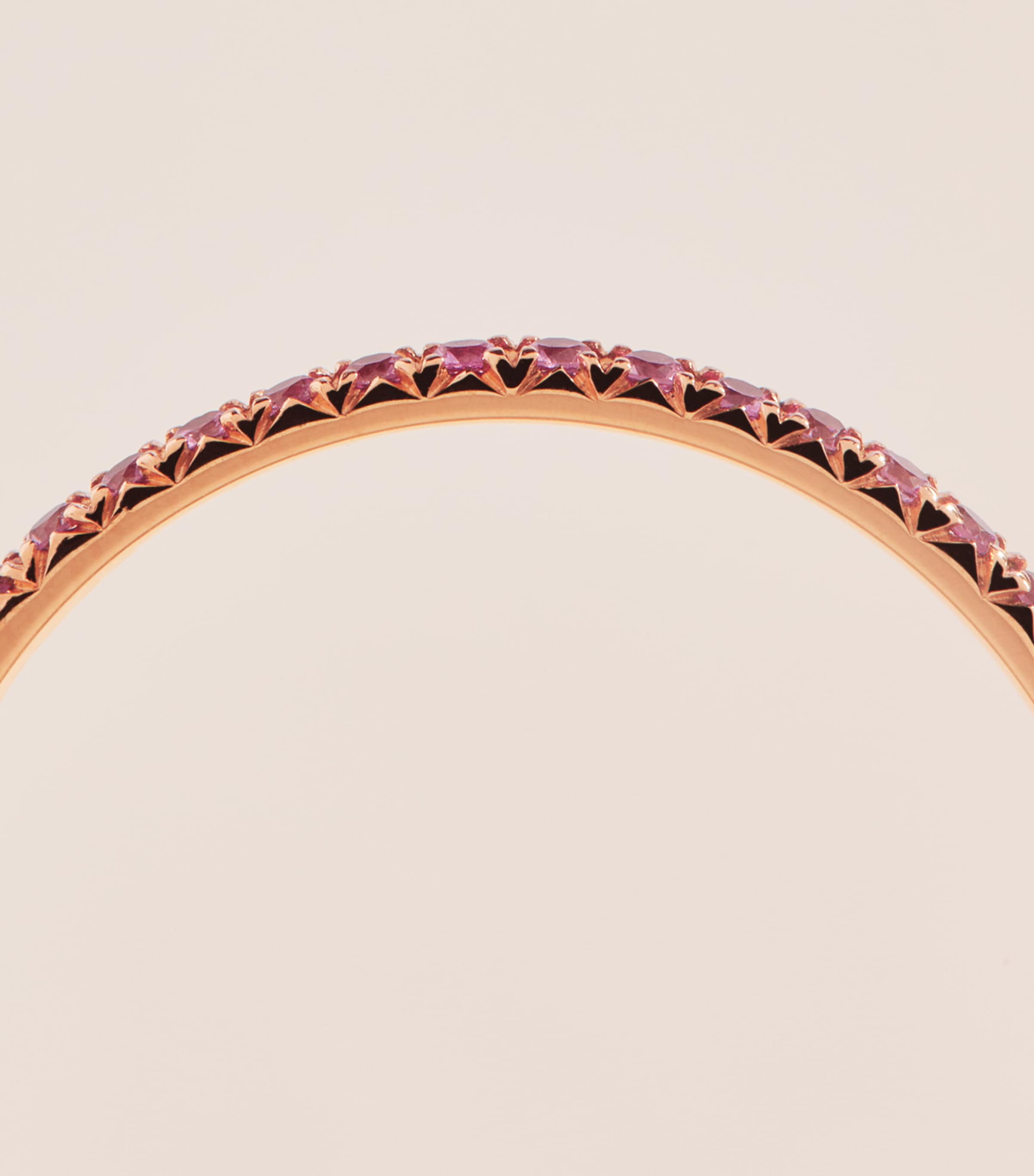 Anita Ko Rose Gold and Sapphire Eternity Ring Rose Gold Image 4