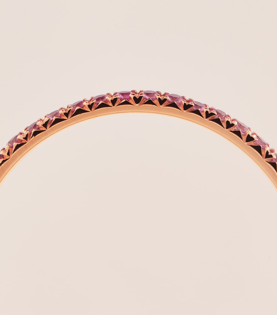Anita Ko Rose Gold and Sapphire Eternity Ring Rose Gold Image 4