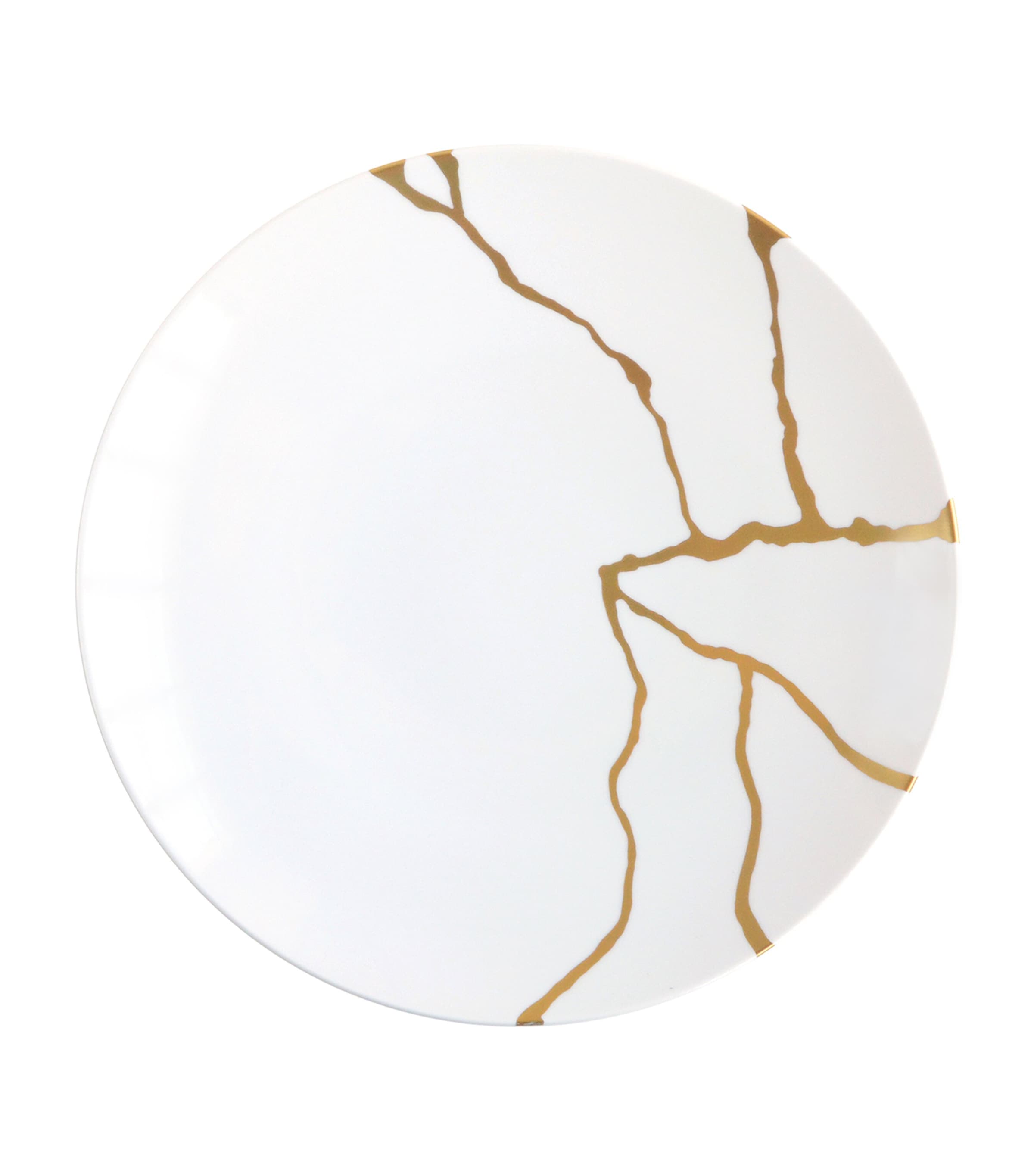 Bernardaud Set of 12 Kintsugi Dinner Plates (26cm) Or Image 4