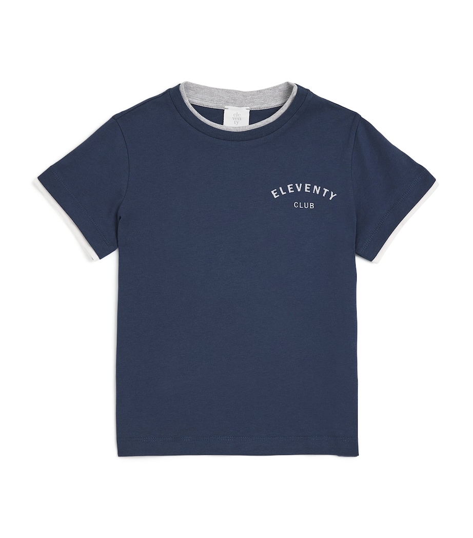 Eleventy Kids Cotton Logo T-Shirt (2-16 Years) Image 1