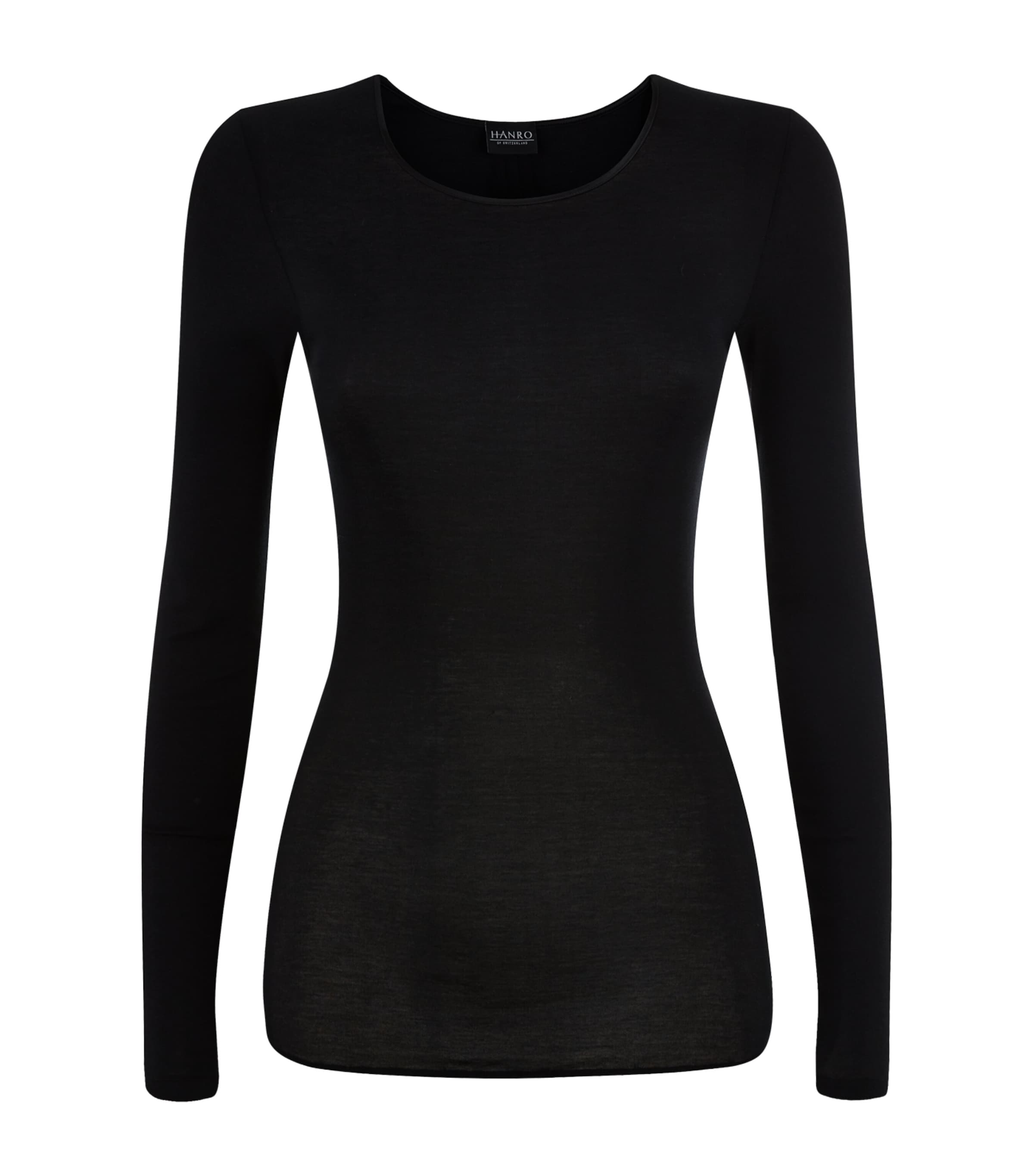 HANRO COTTON SEAMLESS LONG-SLEEVED TOP