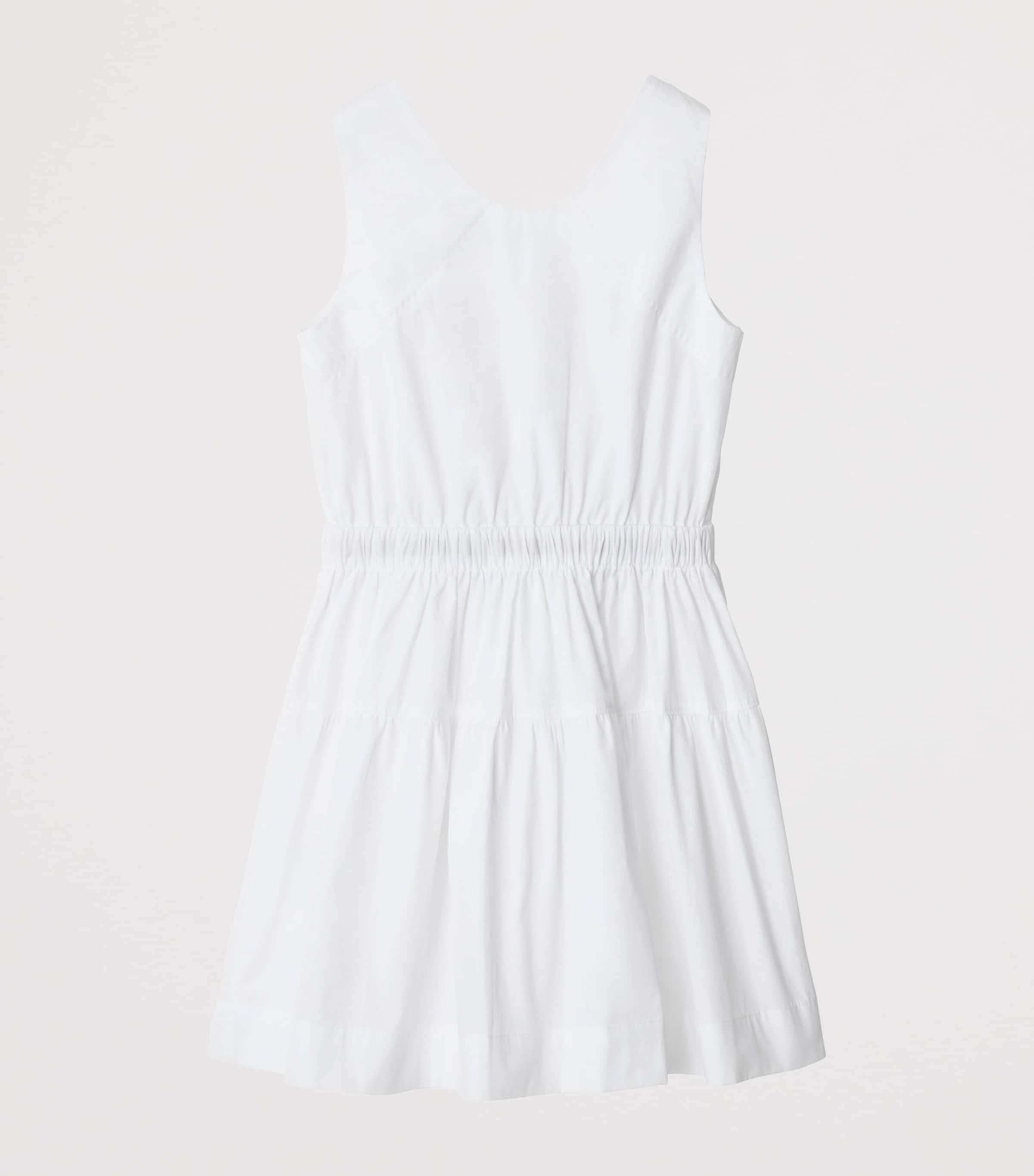 Burberry Kids Cotton Check-Trim Dress (14 Years) White Image 2