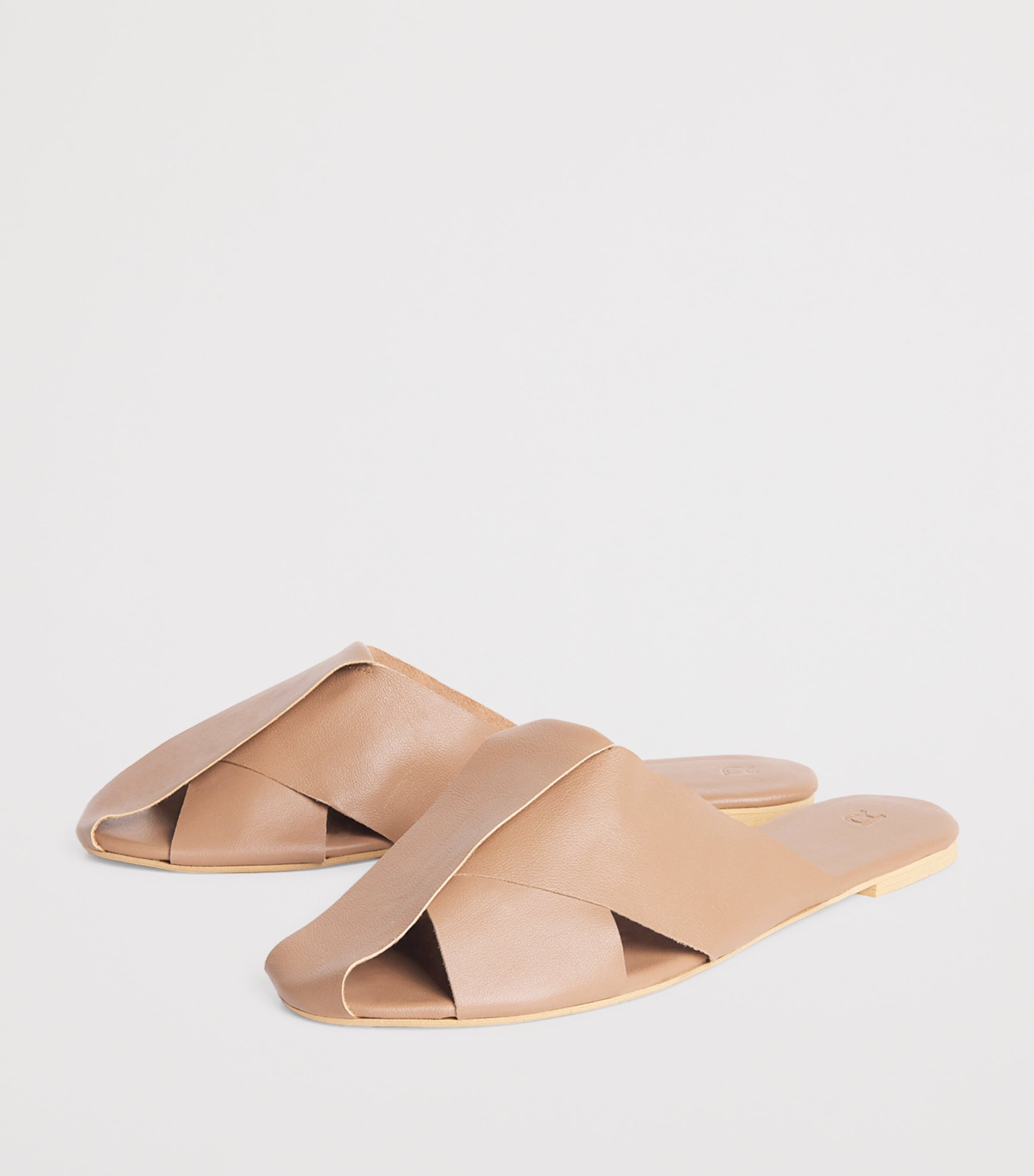 Leather Mules LEATHER COFFEE Image 3