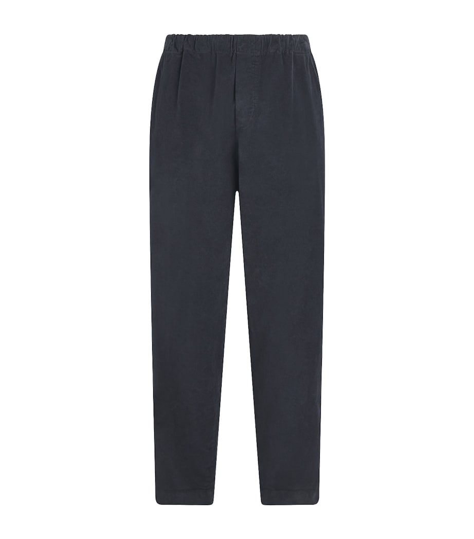 Barena Mens Stretch-Cotton Pleated Straight Trousers Piombo Image 1