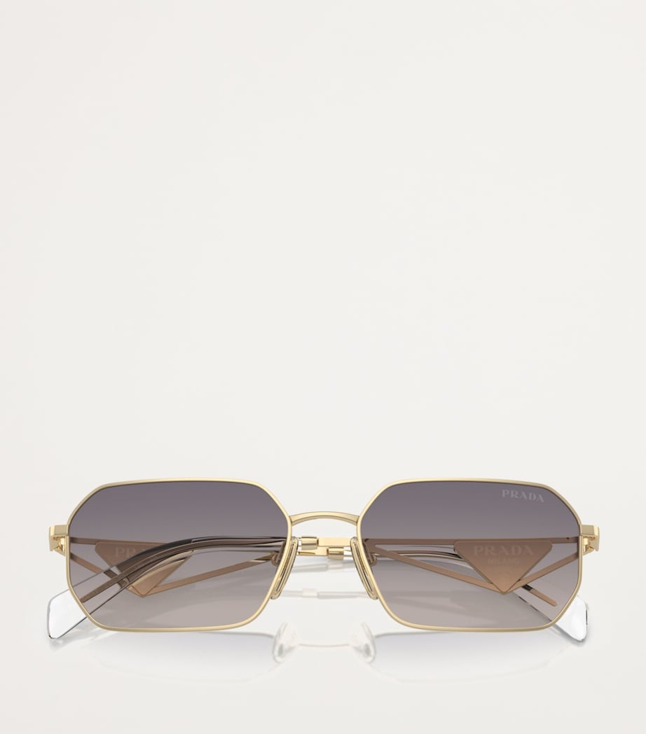 Metal Rectangular Sunglasses ZVN30C Image 5