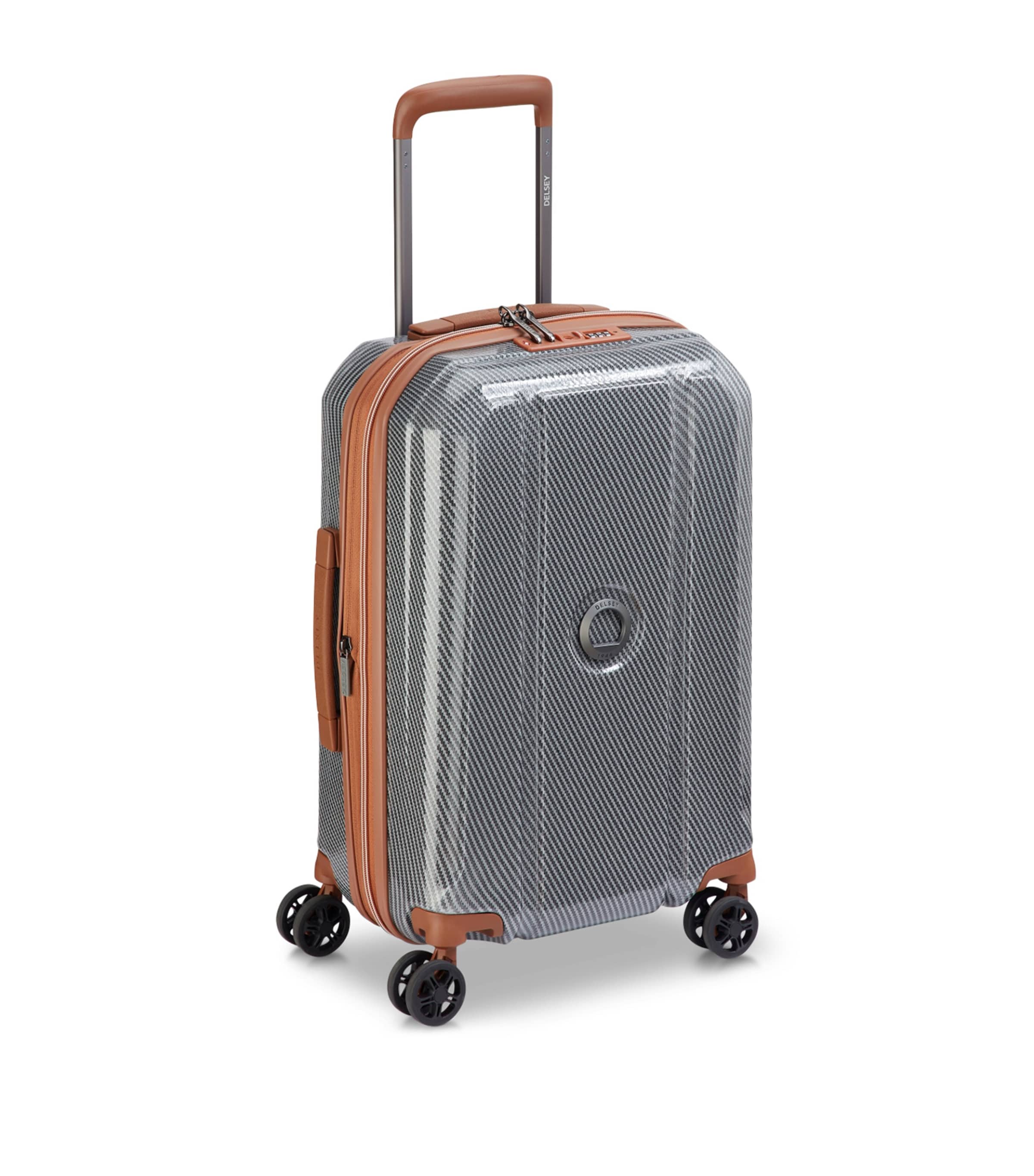 Delsey Helium Ultimate Spinner Cabin Suitcase (55cm) Silver Image 2