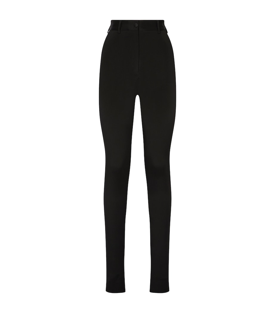 Dolce&Gabbana Womens KIM DOLCE & GABBANA Cady Trousers Black Image 1