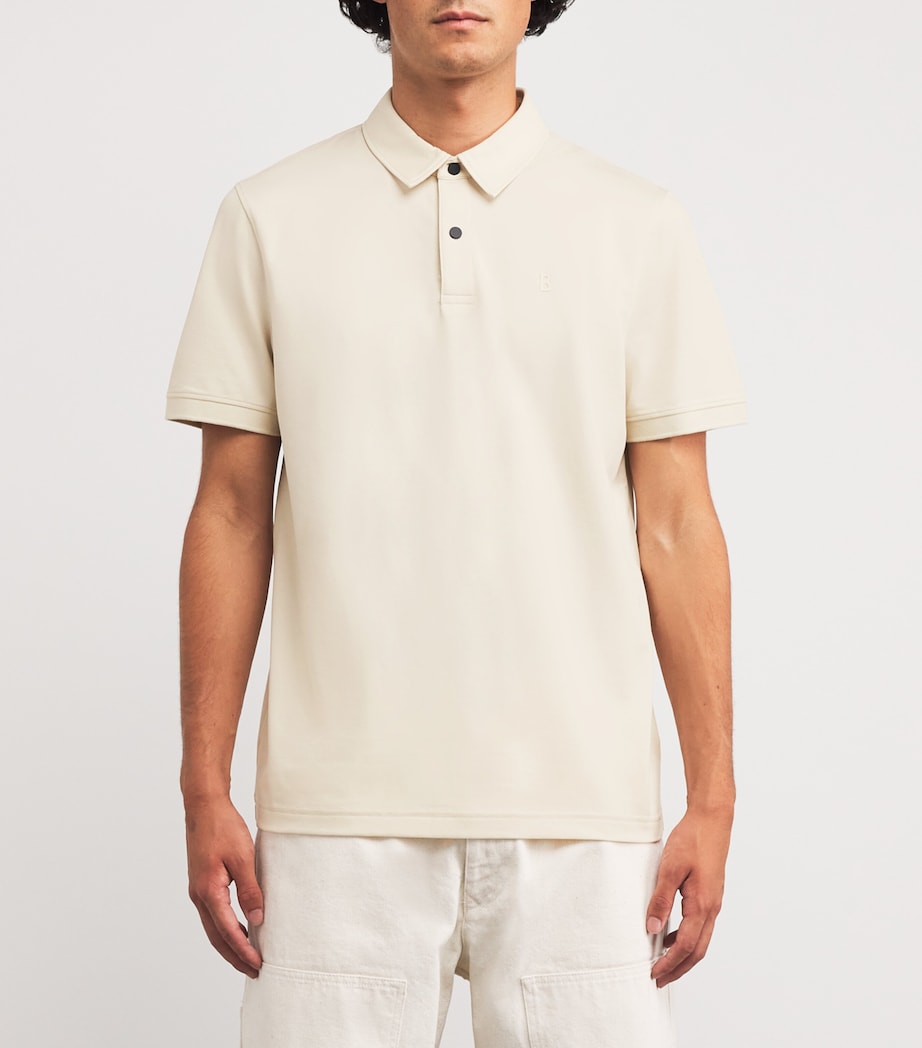 Cotton-Blend Performance Polo Shirt 106 TRIM Image 3