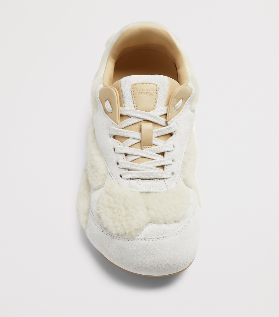 Shearling-Suede Orbit Flash Sneakers 9732 Image 4