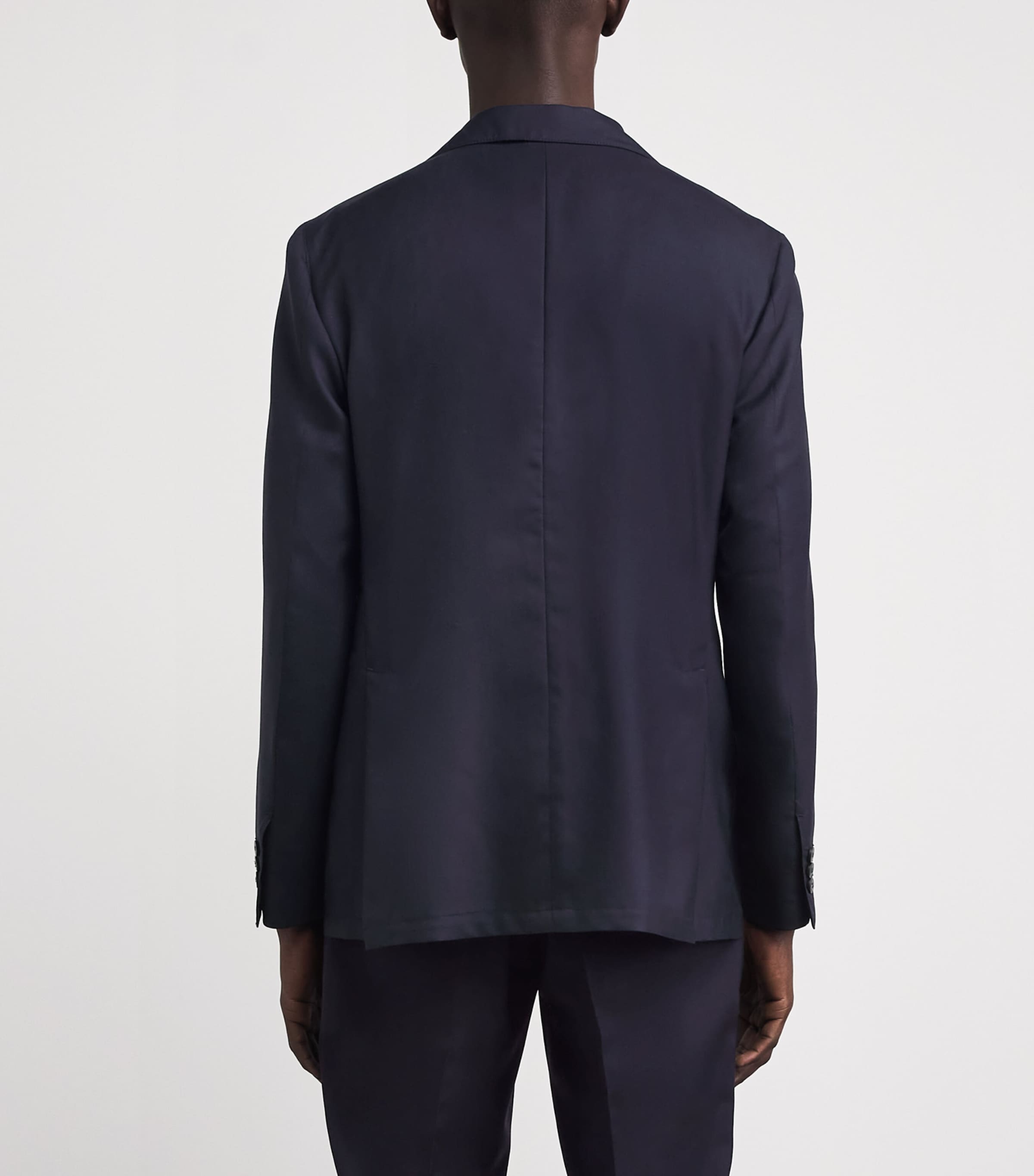 Canali Mens Wool-Silk Deconstructed Suit Jacket Image 5