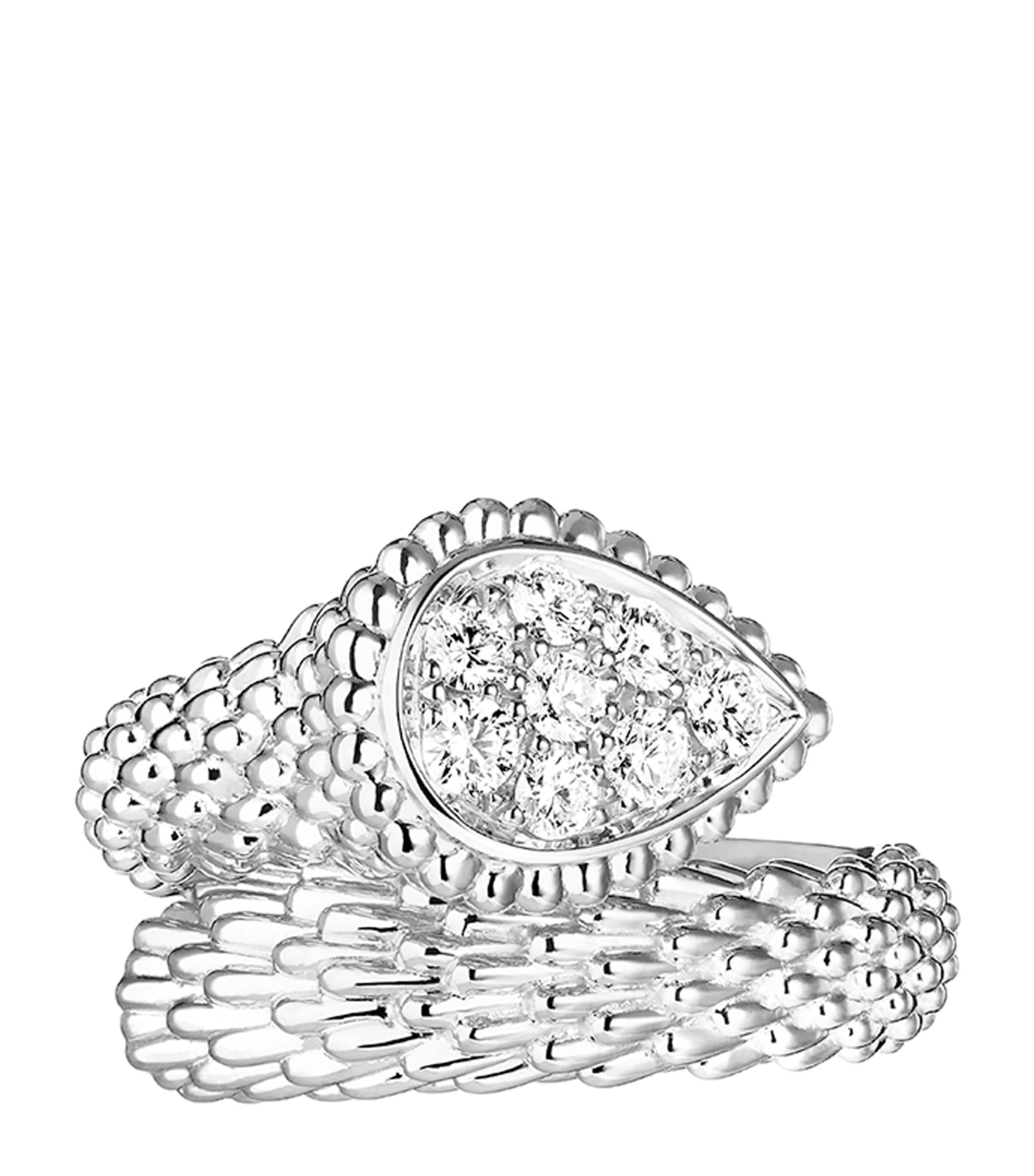 Small White Gold Serpent Bohème Ring WHITE GOLD Image 3