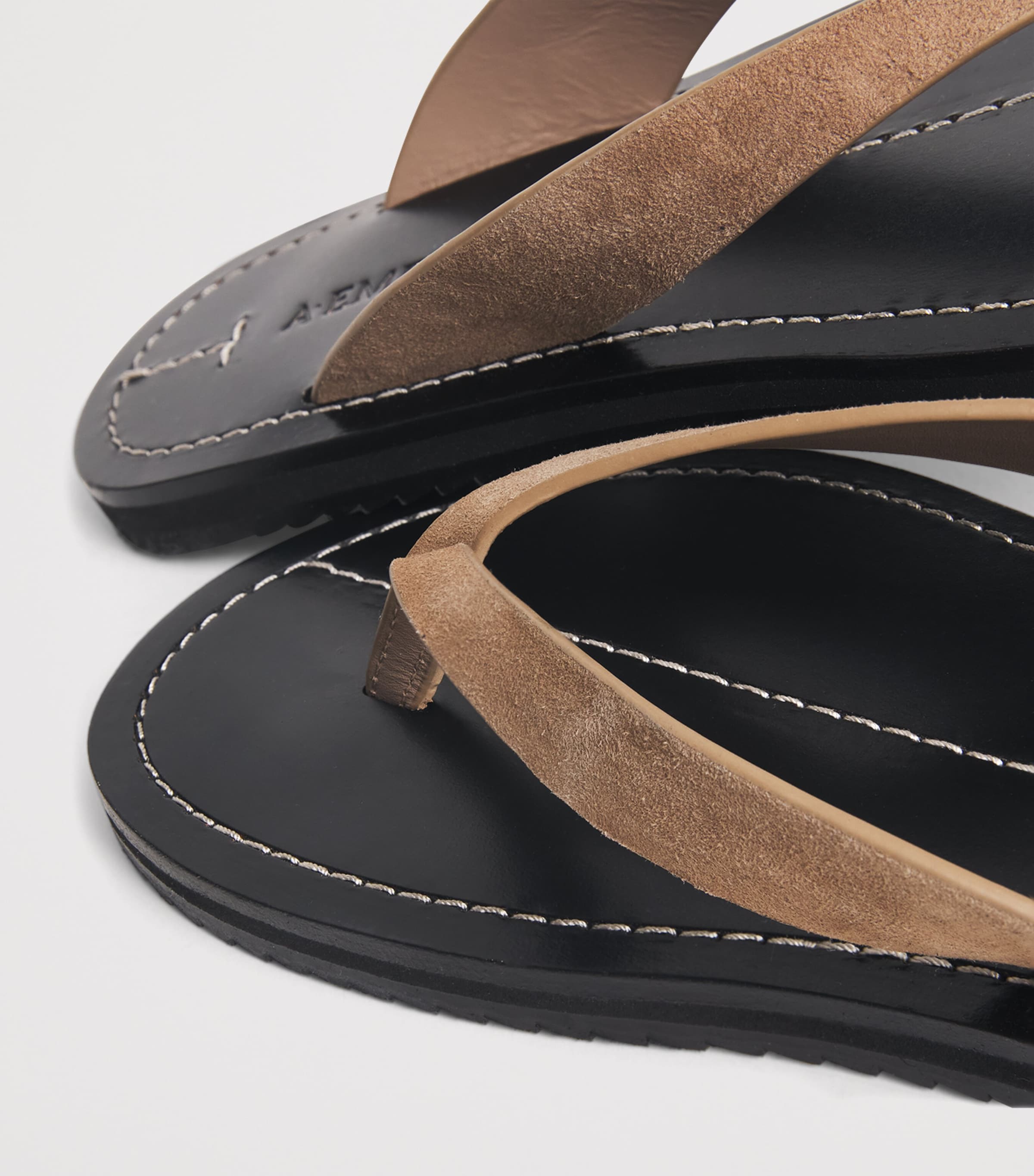 Suede Flora Flip Flops CARIBOU SUEDE Image 7