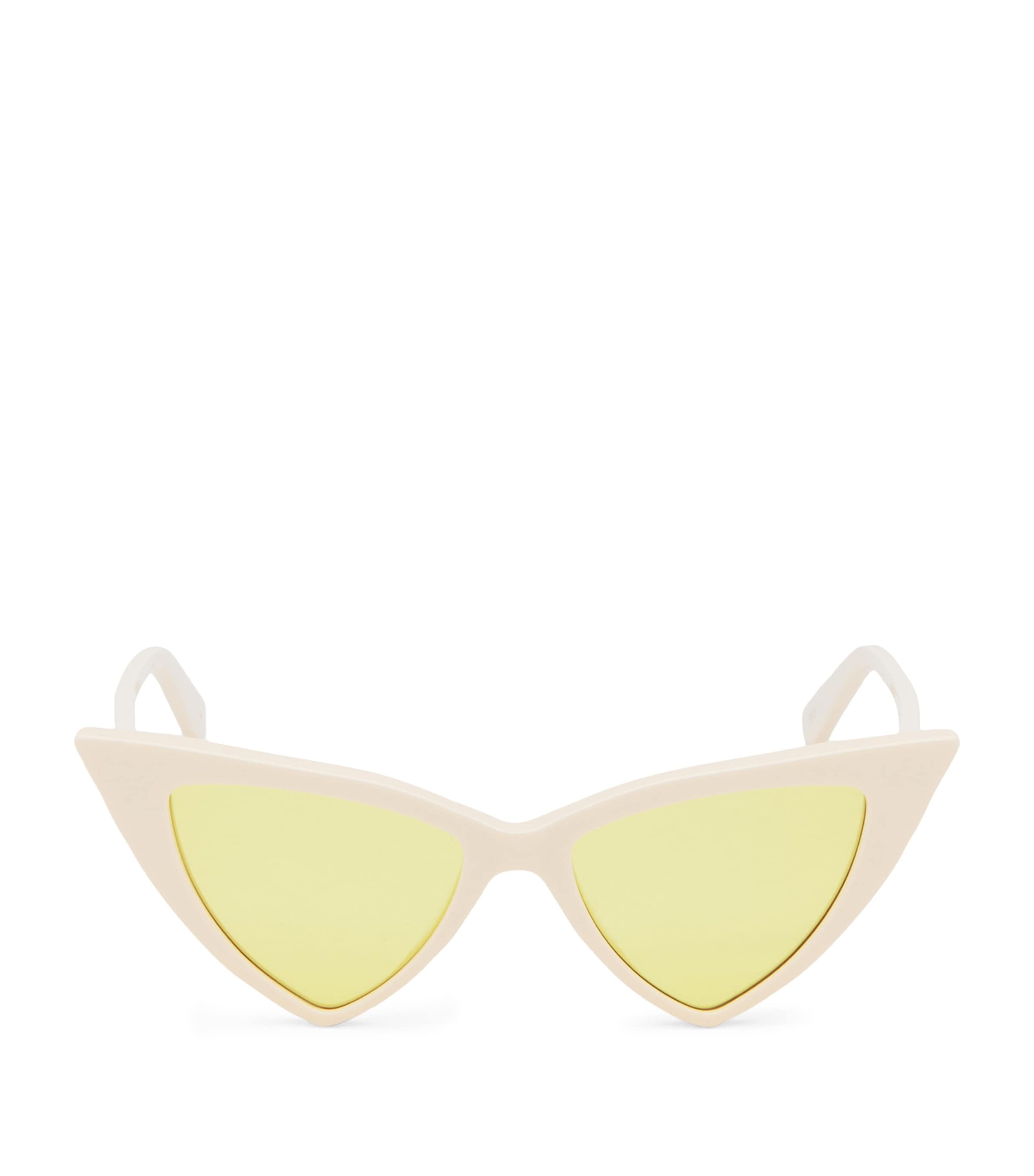 Alexander Mcqueen Acetate Spike Sunglasses In White
