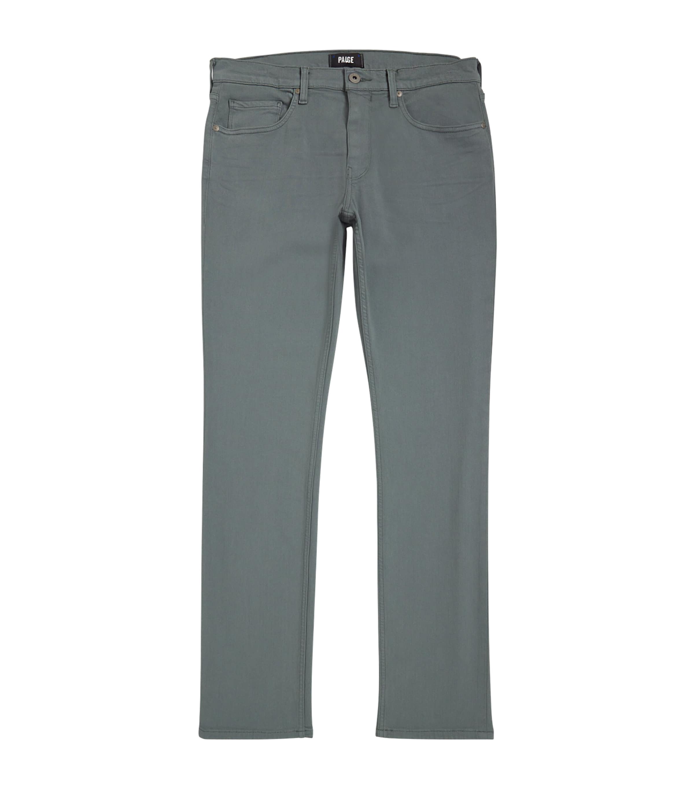 Paige Federal Slim Straight Jeans In Grey