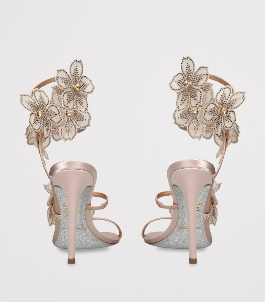 Satin Floral Cleo Sandals 105 PINK Image 2