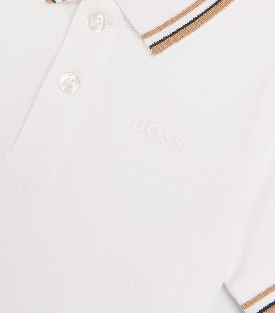 Cotton Tonal-Trim Polo Shirt (3-36 Months) WHITE Image 3