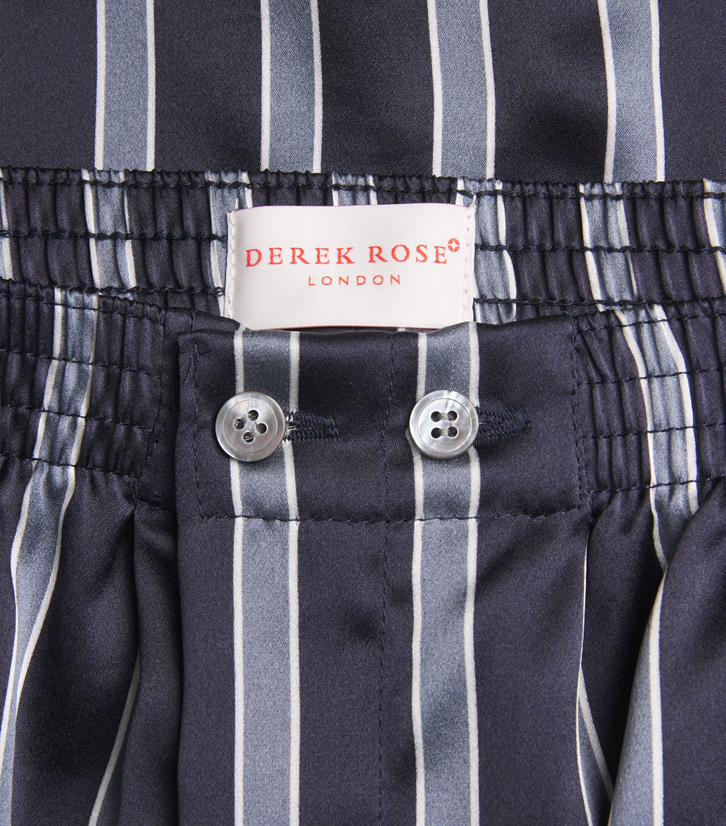 Silk Stripe Traditional Boxer Shorts 123NAV Image 5