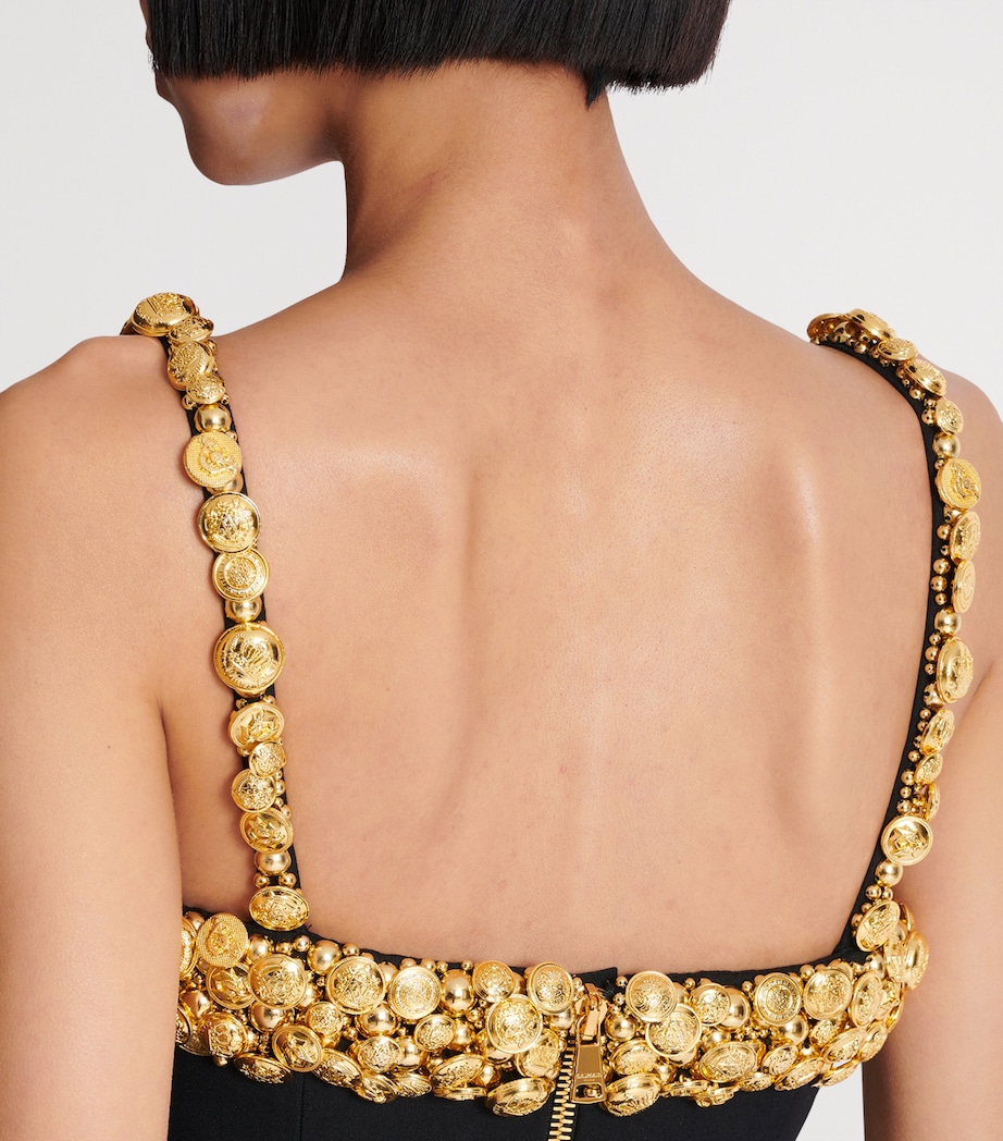 Wool Button-Embellished Cami Top EAD NOIR/OR Image 4