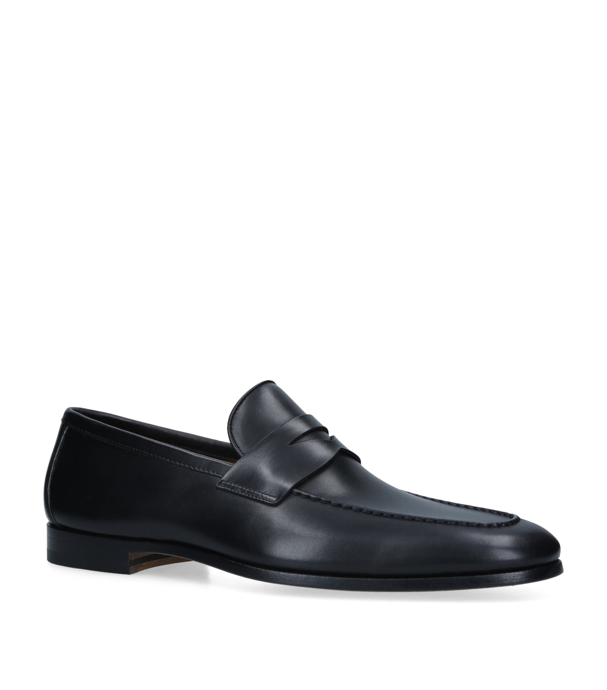 Leather Delos Dress Loafers BLACK Image 3