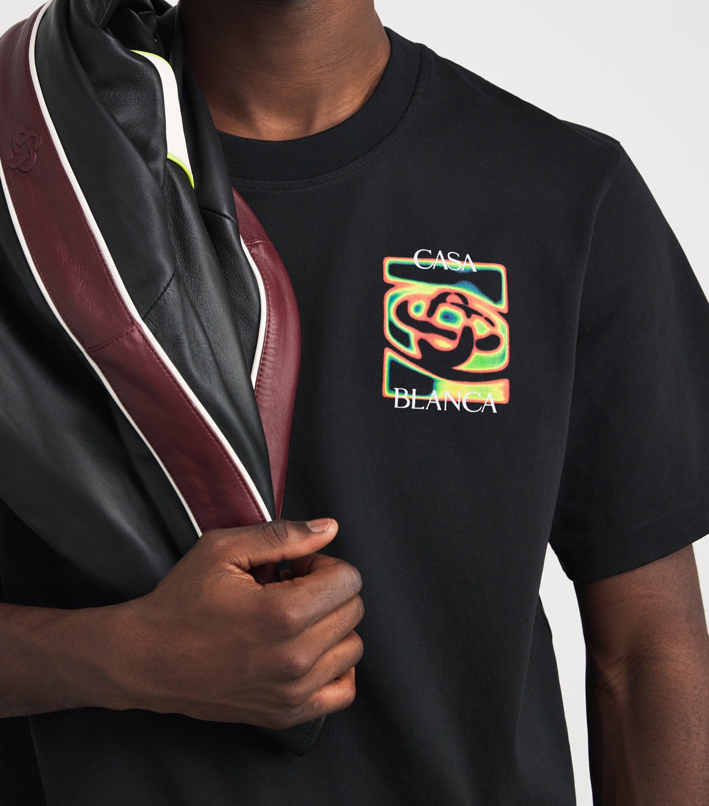 Organic Cotton Heat Map Logo T-Shirt BLACK HEAT MAP Image 6