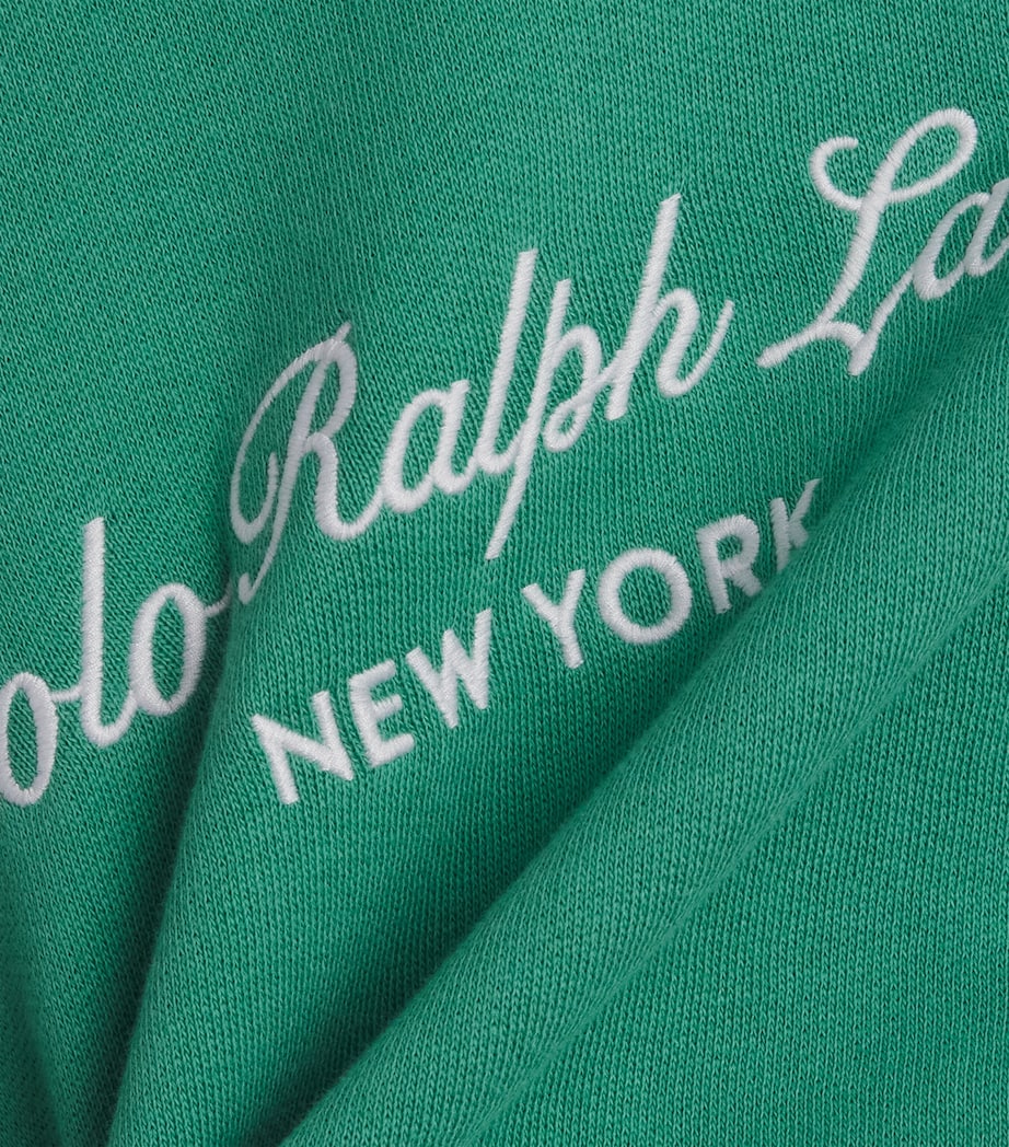 Polo Ralph Lauren Mens Embroidered Logo Hoodie Raft Green Image 6