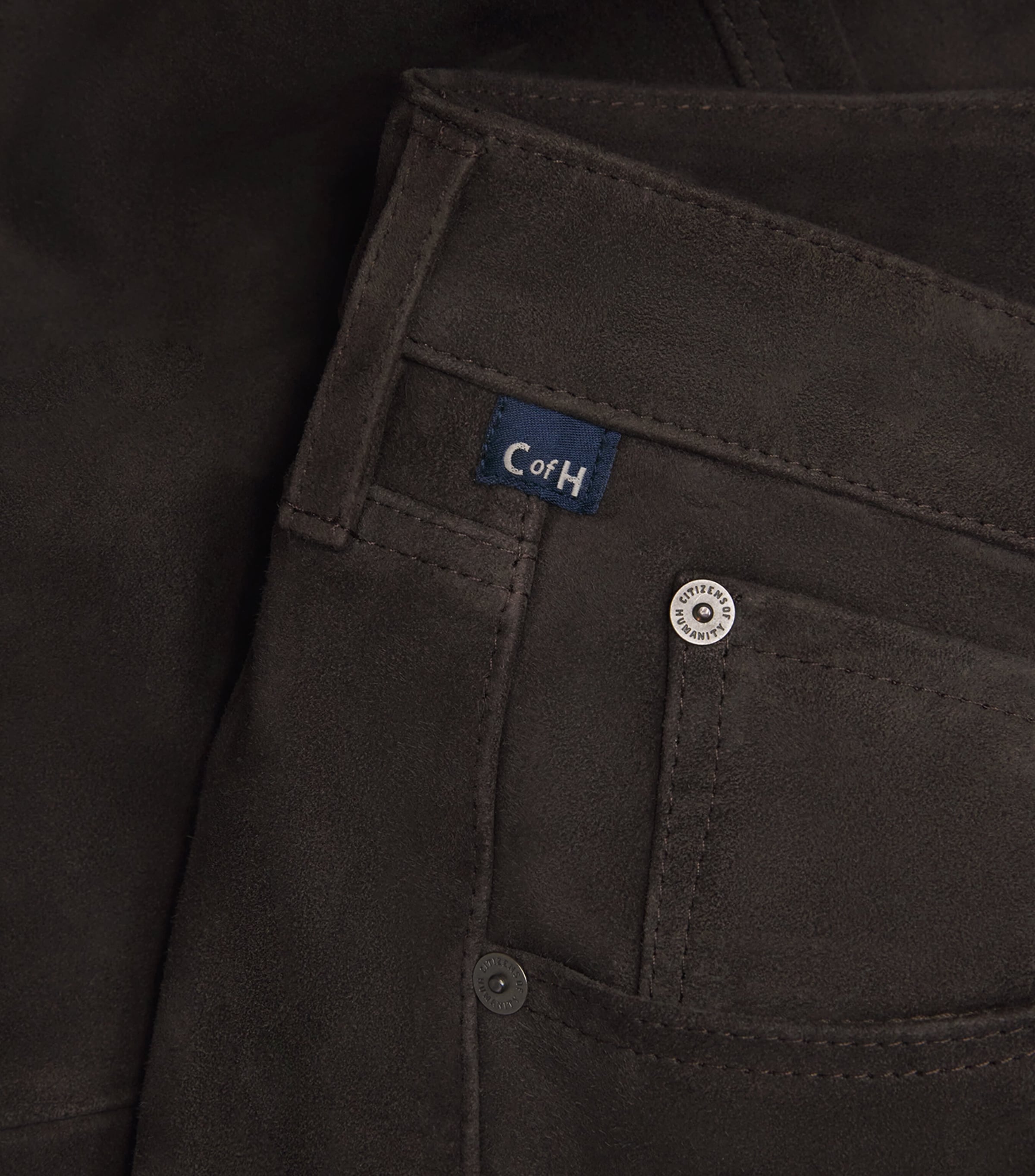 Winslow Low-Rise Boyfriend Jeans CHOCOLATE Image 5