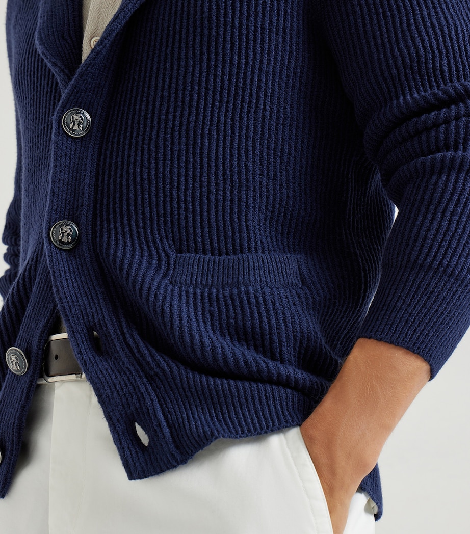 Cotton English Rib Cardigan C2425 Image 6