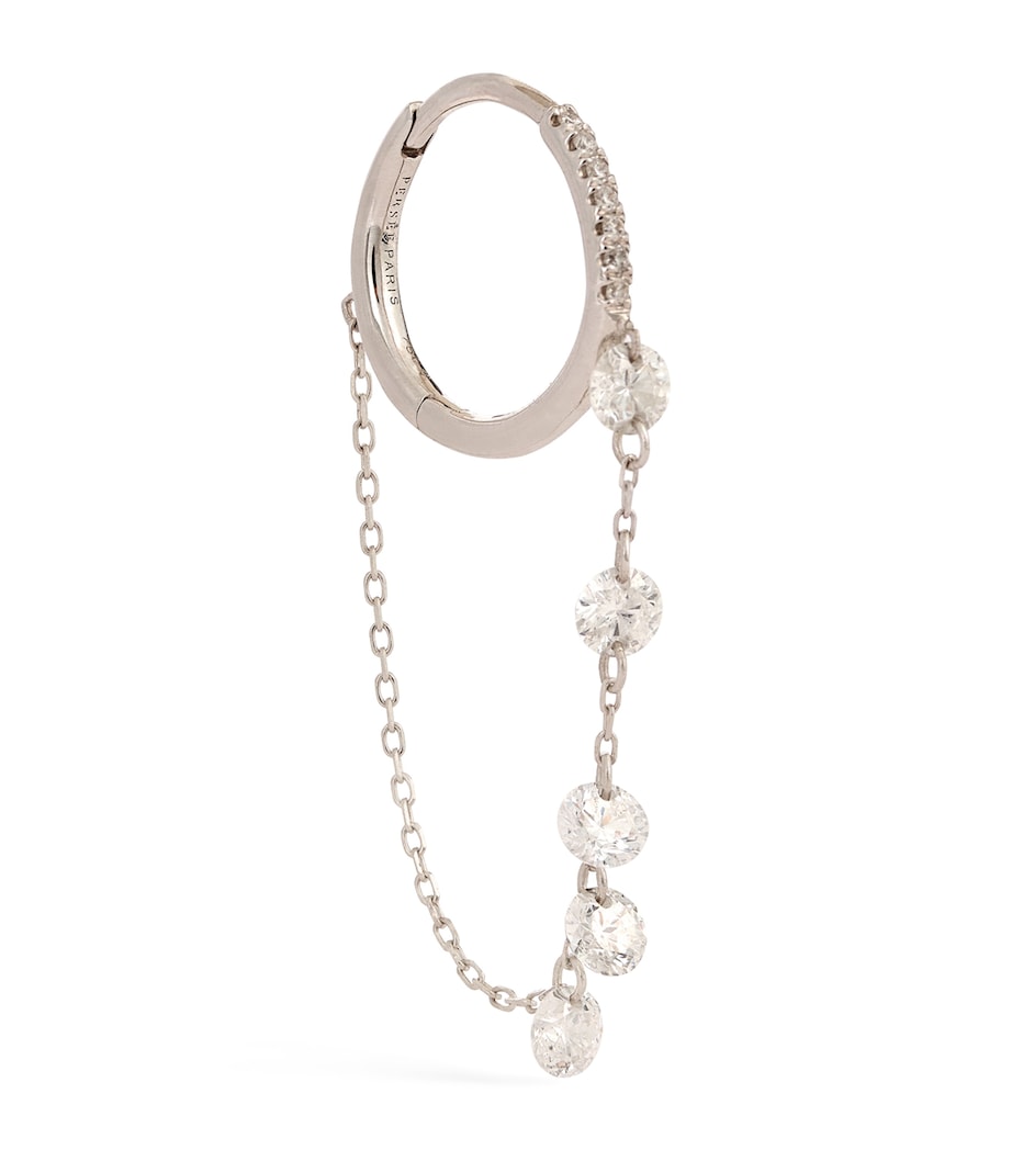 White Gold and Diamond Danaé Single Earring WHITE GOLD Image 1
