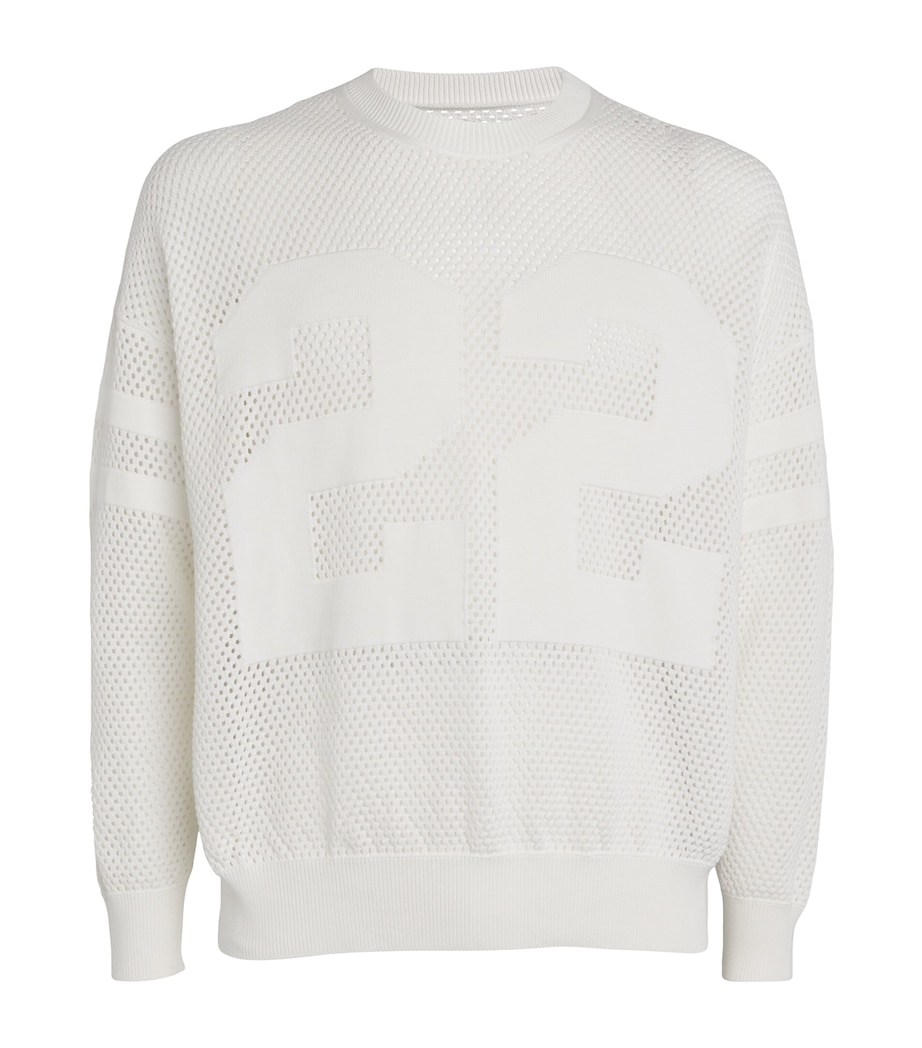 AMIRI Mens Cotton Knit 22 T-Shirt White Image 1