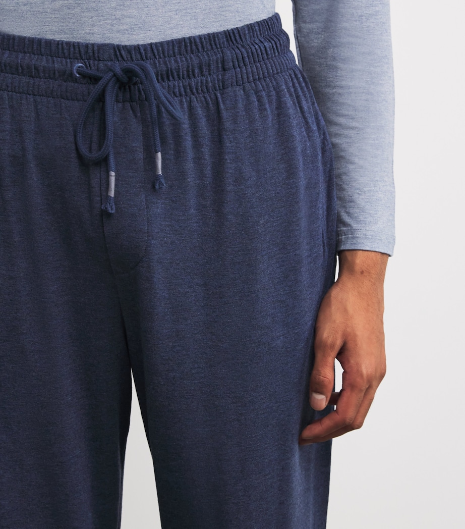 Soft Lounge Trousers 547 BLUE MELANGE Image 6