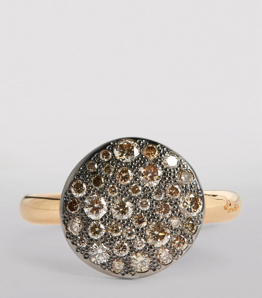 Rose Gold and Brown Diamond Sabbia Ring DBR00 Image 3