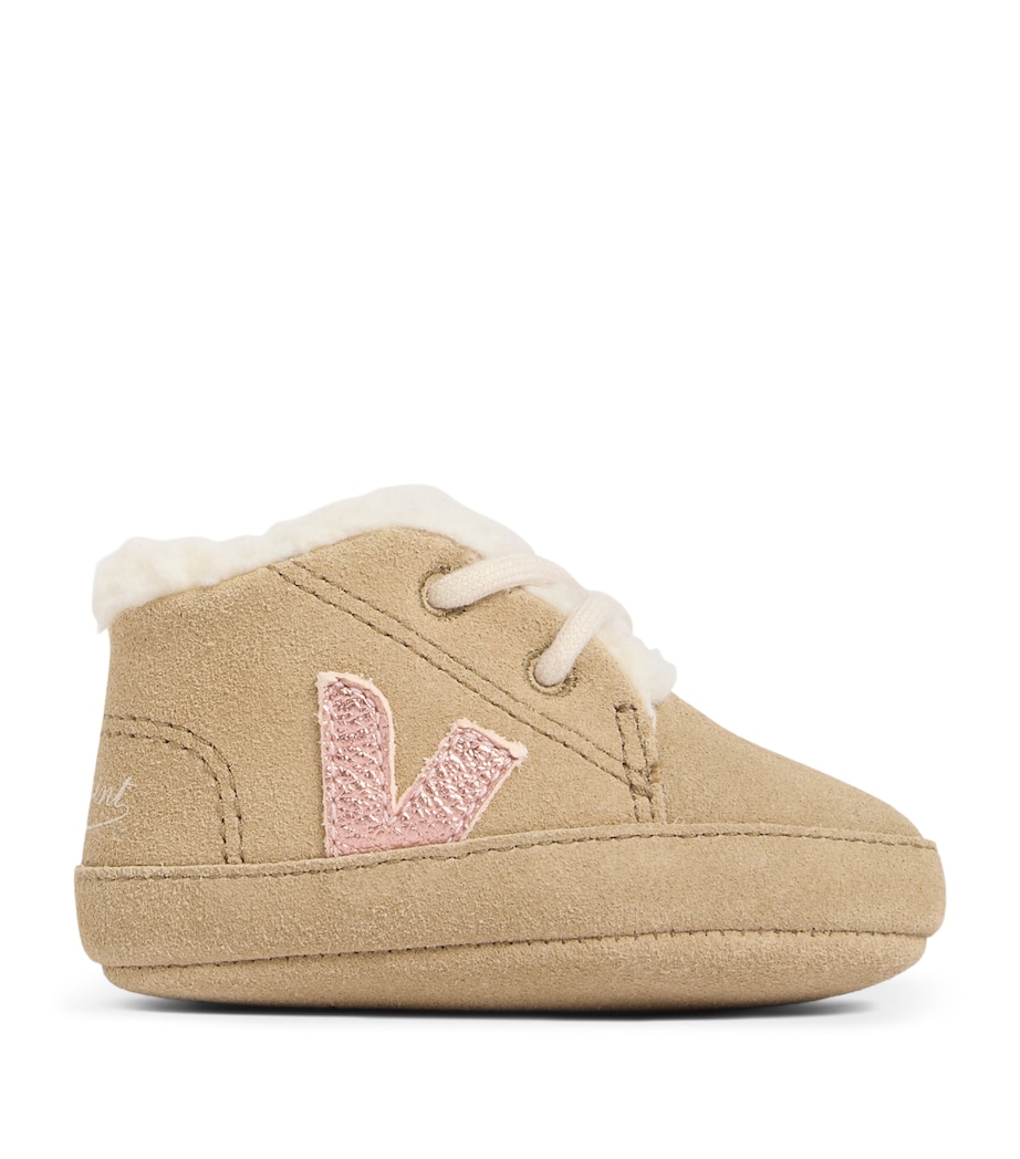 x Veja Suede Low-Top Sneakers TAUPE Image 1