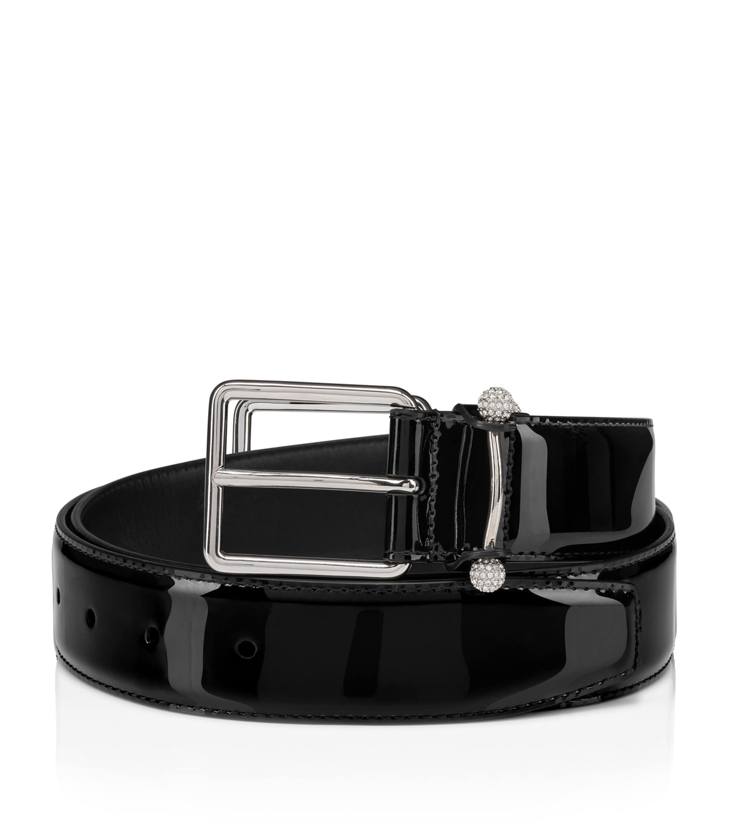 Christian Louboutin Chambeliss Leather Belt In Red