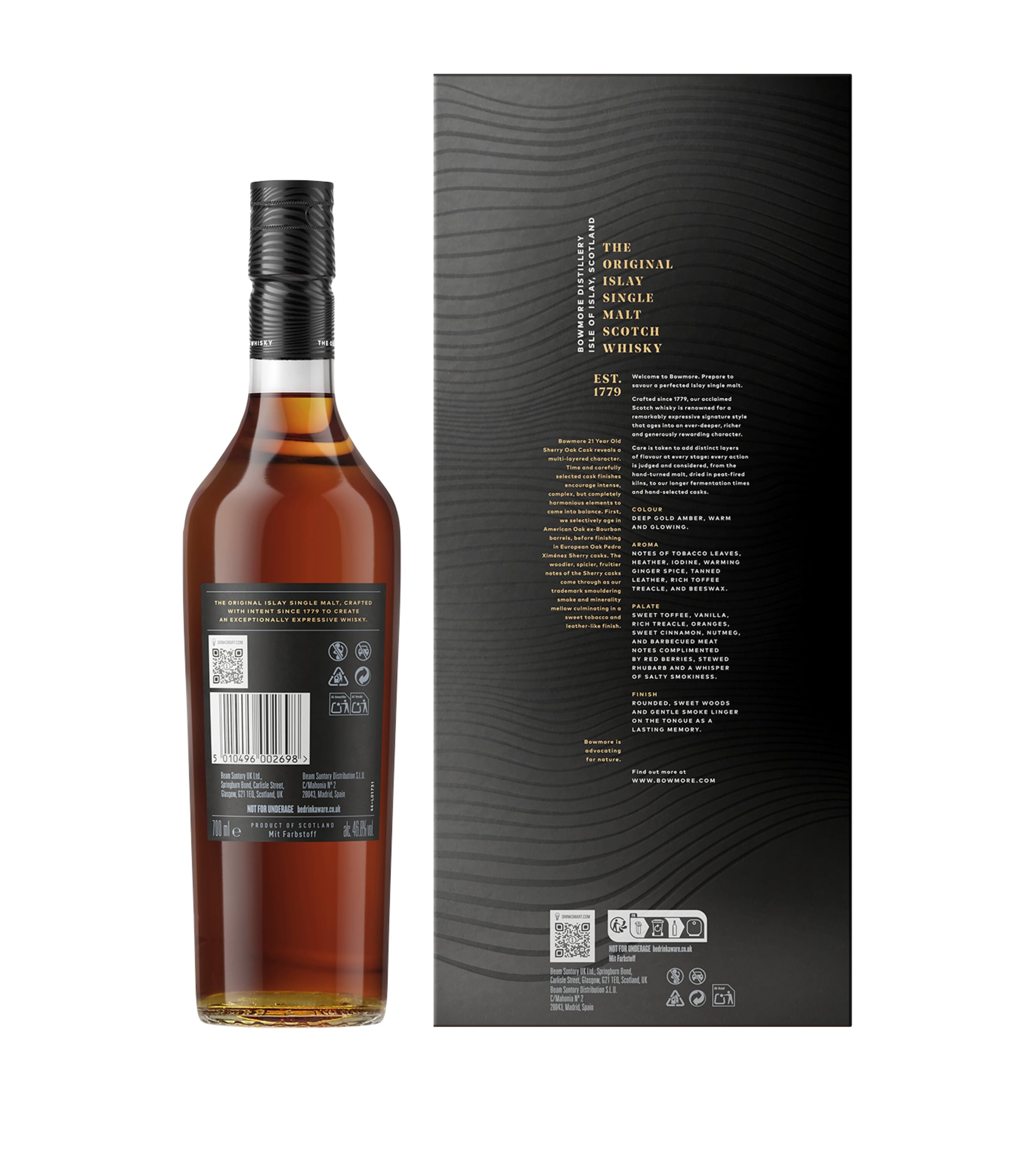 21-Year-Old Sherry Oak Cask Single-Malt Scotch Whisky (70cl) NO COLOUR Image 5
