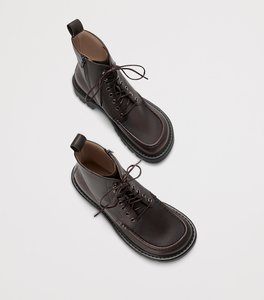 Leather Sierra Boots DARK BROWN Image 4