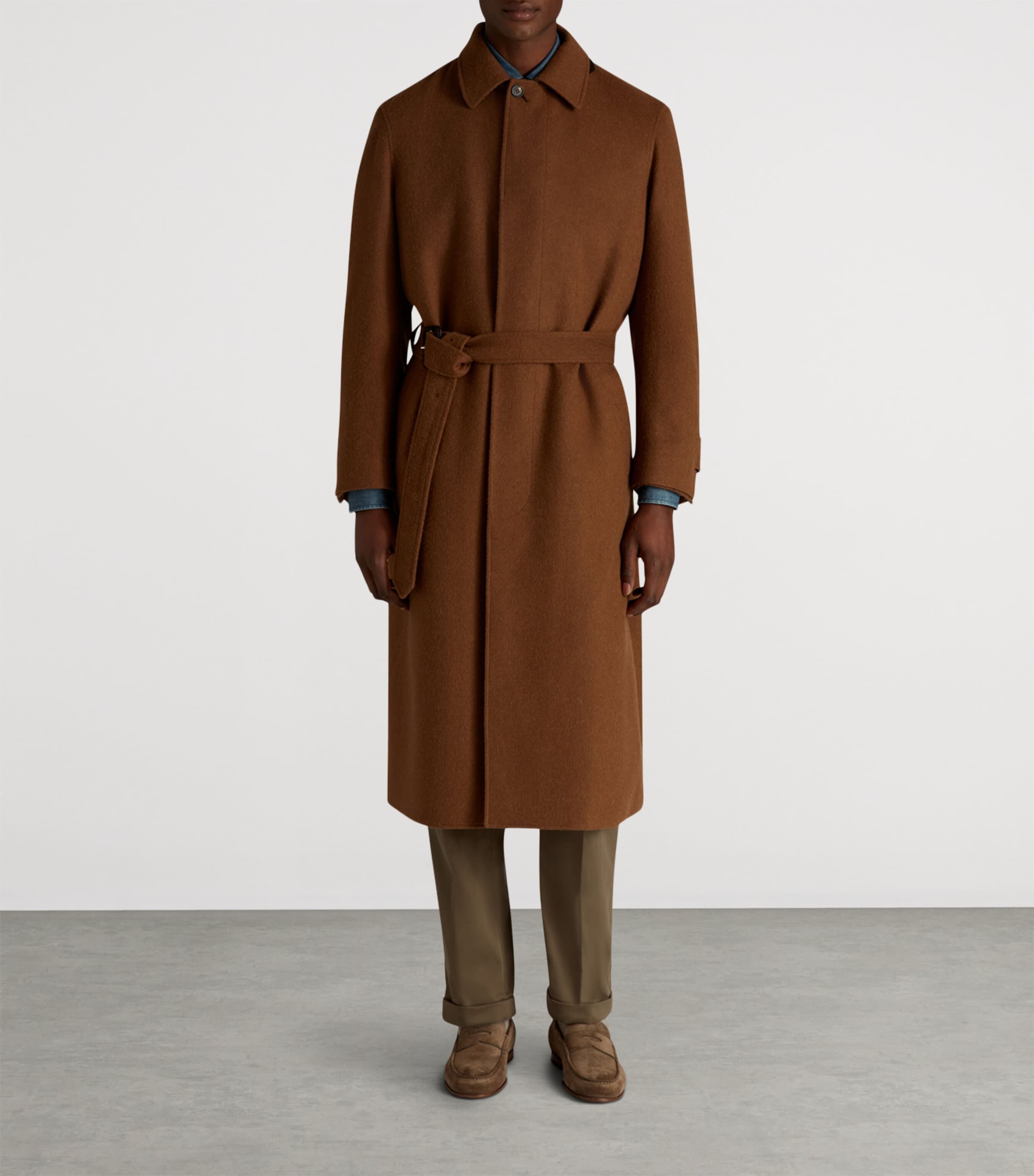 Camel Balmacaan Coat 291DARK CAMEL Image 4