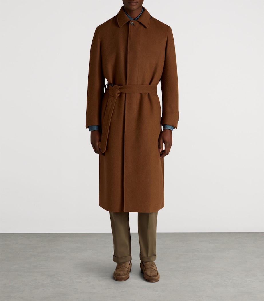 Camel Balmacaan Coat 291DARK CAMEL Image 4