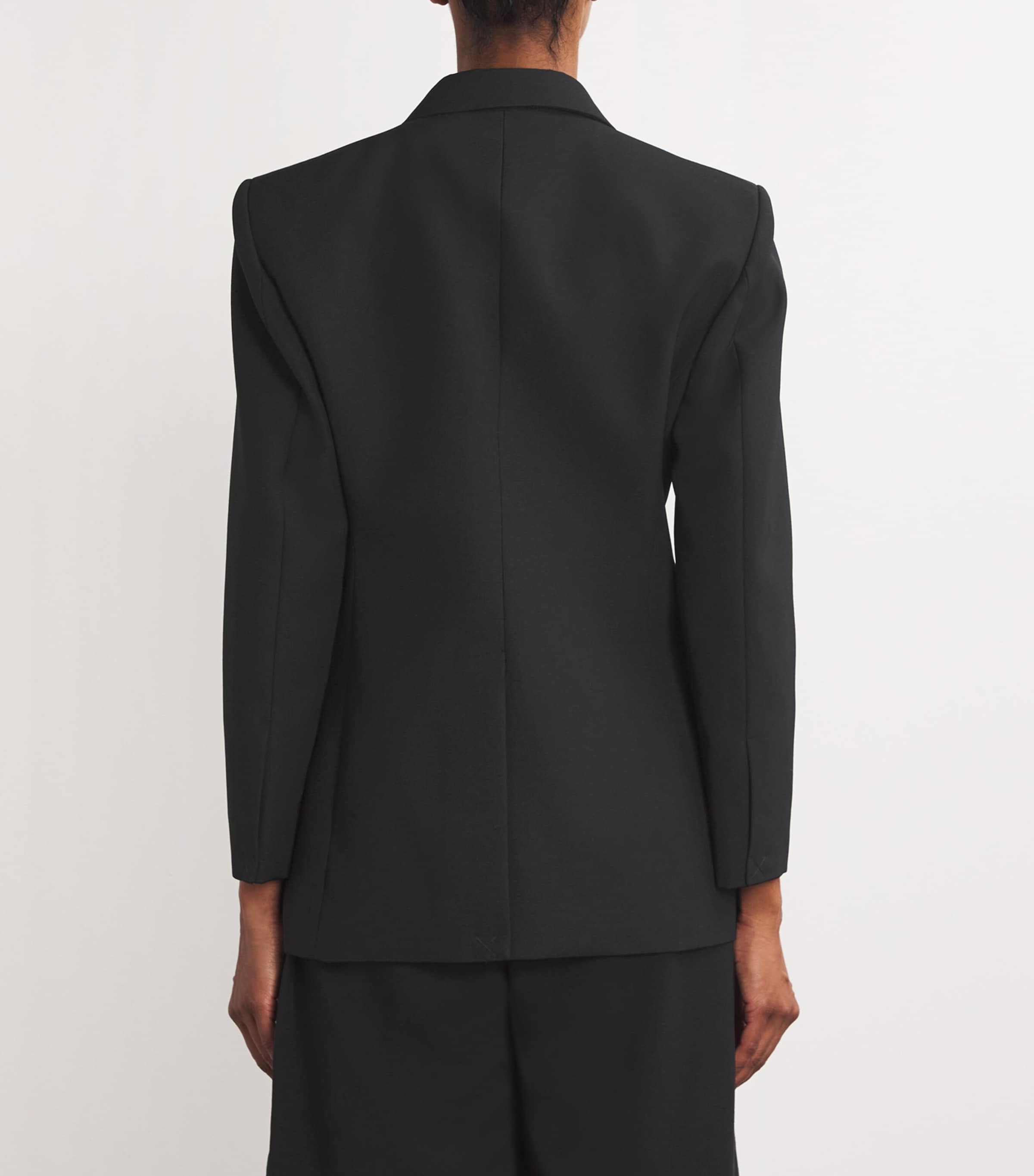 Virgin Wool-Blend Blazer BLACK Image 4
