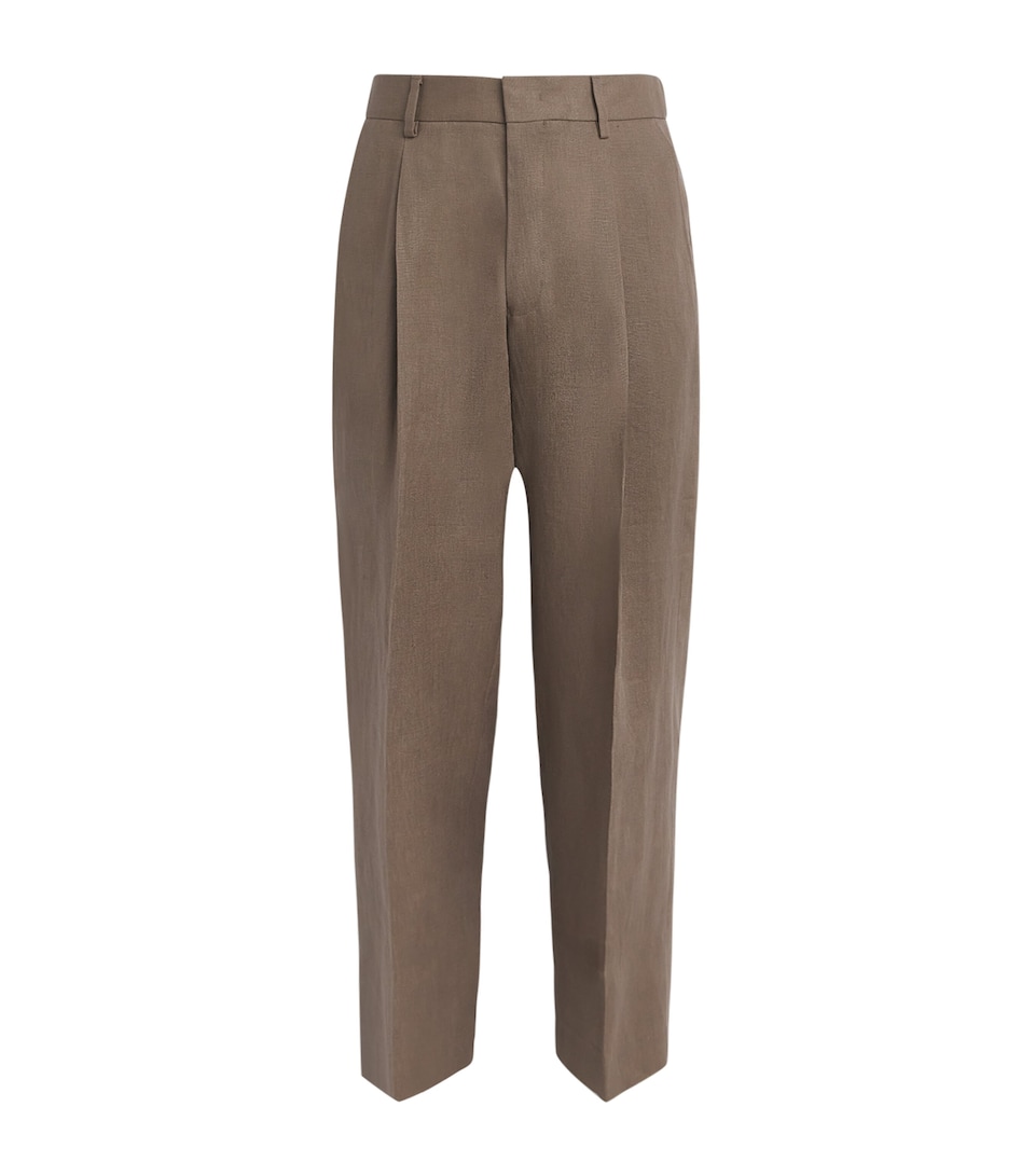 NN.07 Linen Kay Wide-Leg Trousers Clay Mirage
