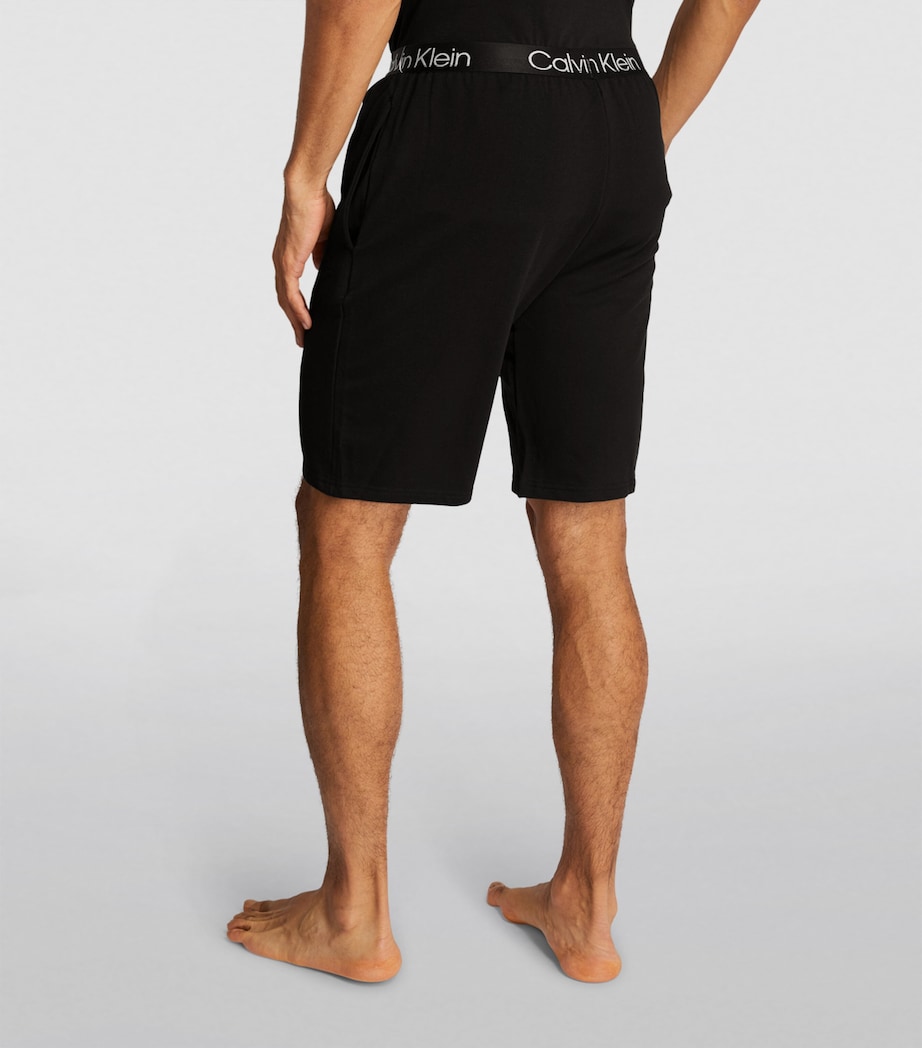 Calvin Klein Mens Modern Structure Lounge Shorts Black Image 4