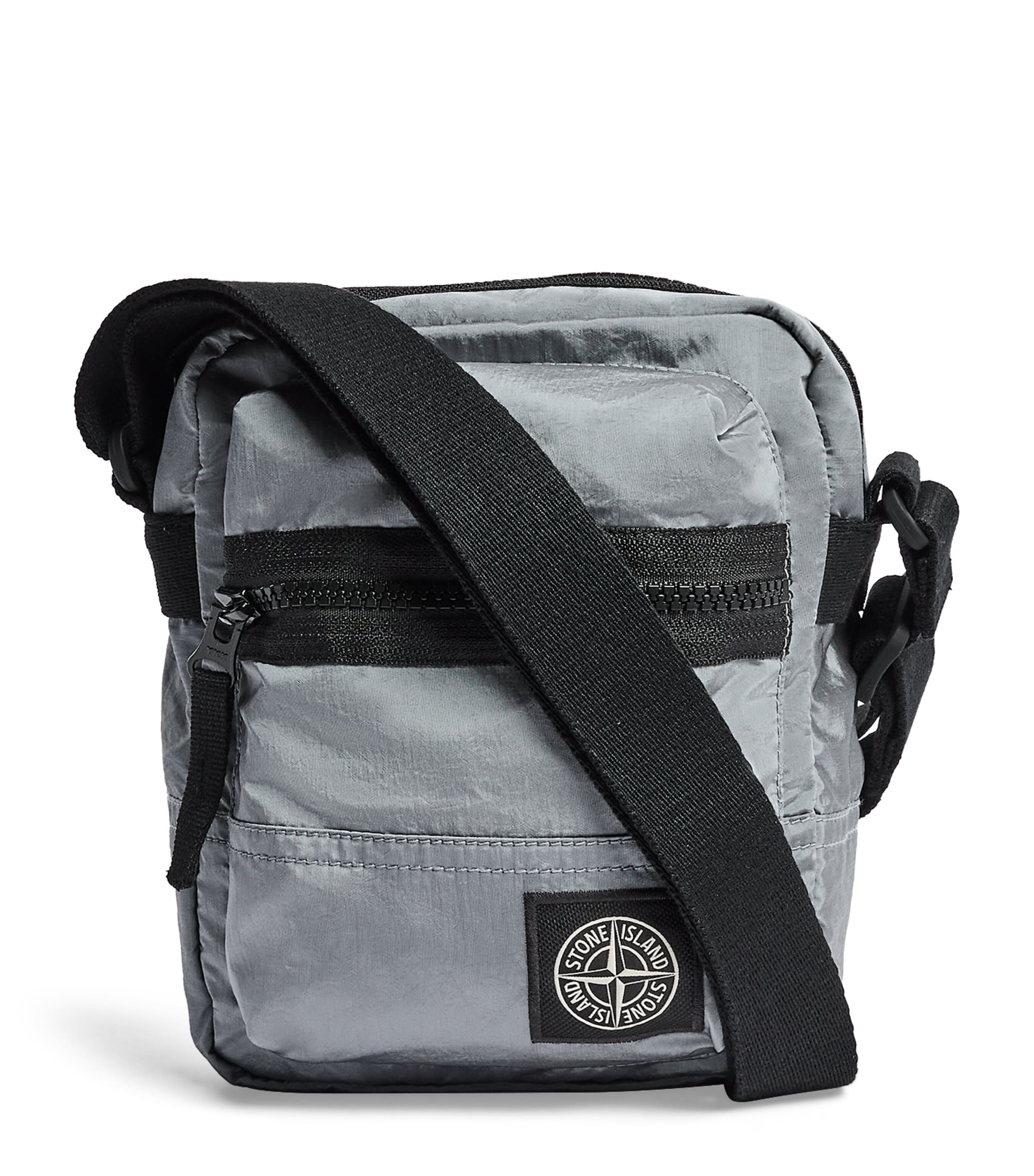 Stone Island Coated-Nylon Logo Cross-Body Bag Image 1