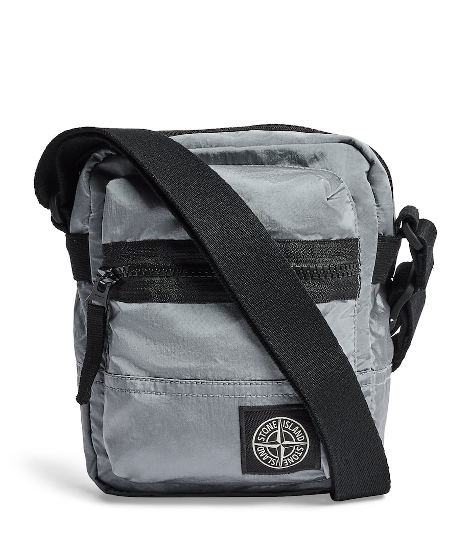 Stone Island Coated-Nylon Logo Cross-Body Bag Image 1