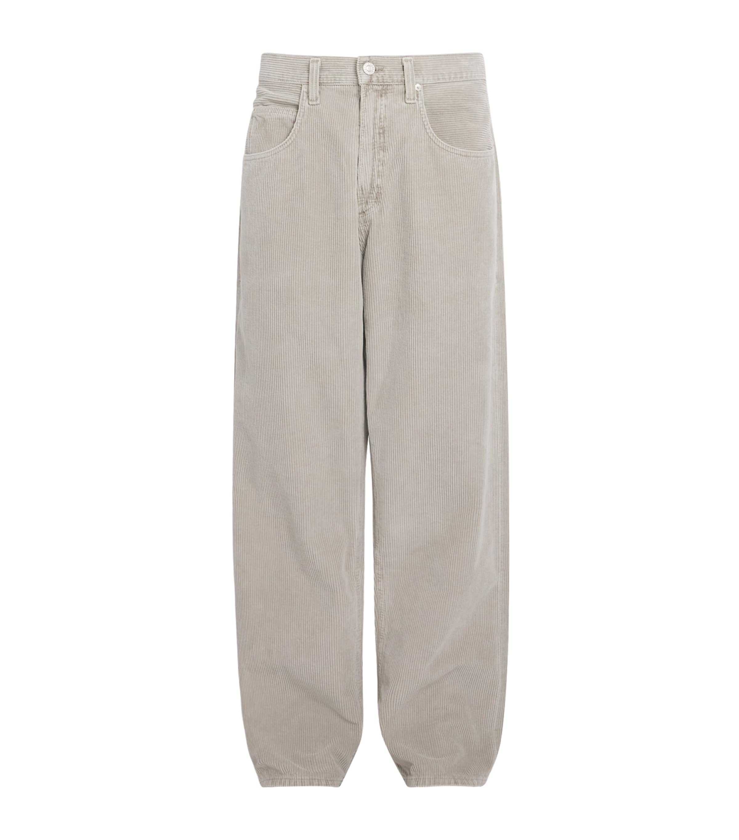 Agolde Cotton Corduroy Fusion Jeans In Multi