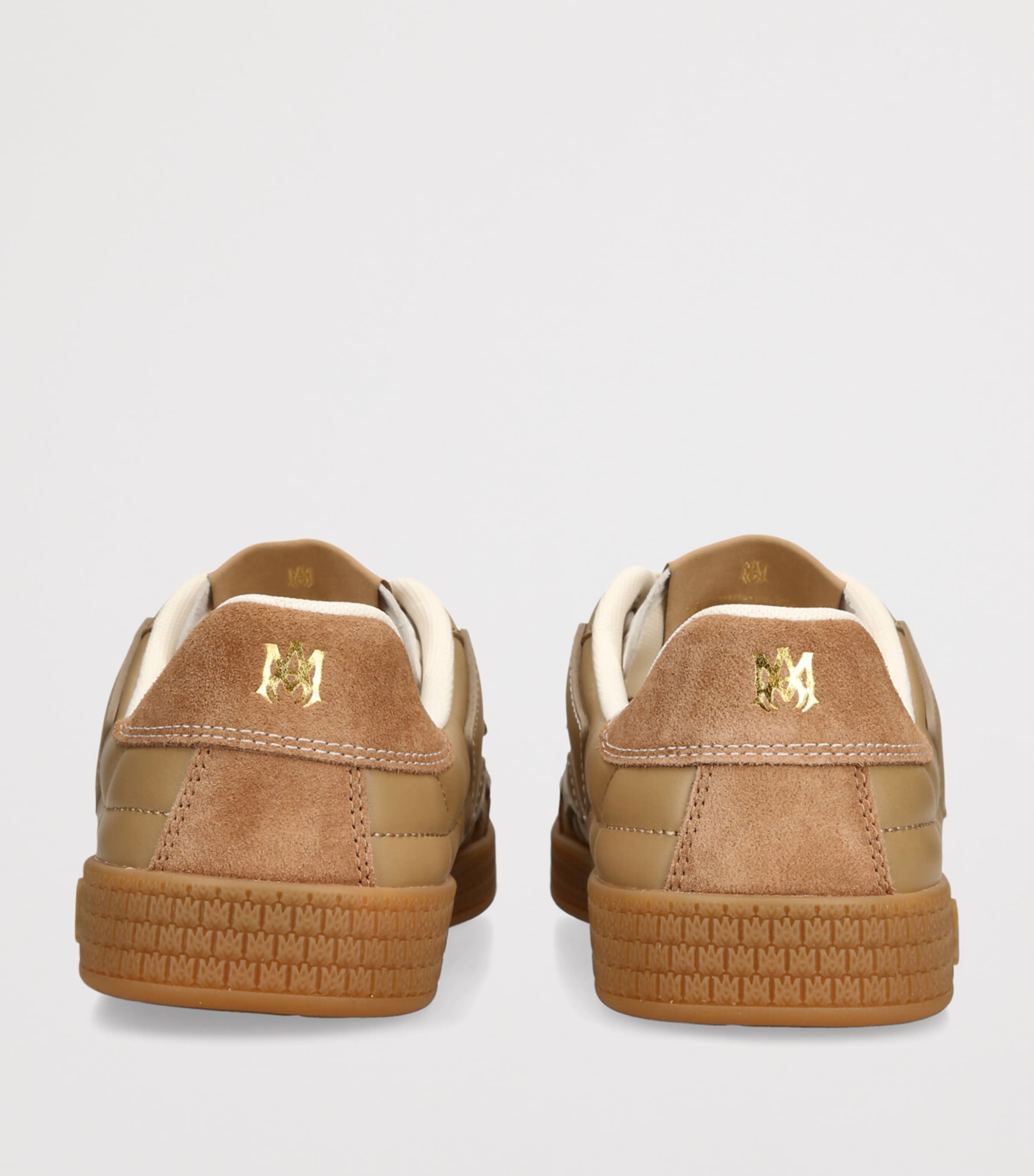 AMIRI Leather Pacific Football Sneakers Tan Image 2