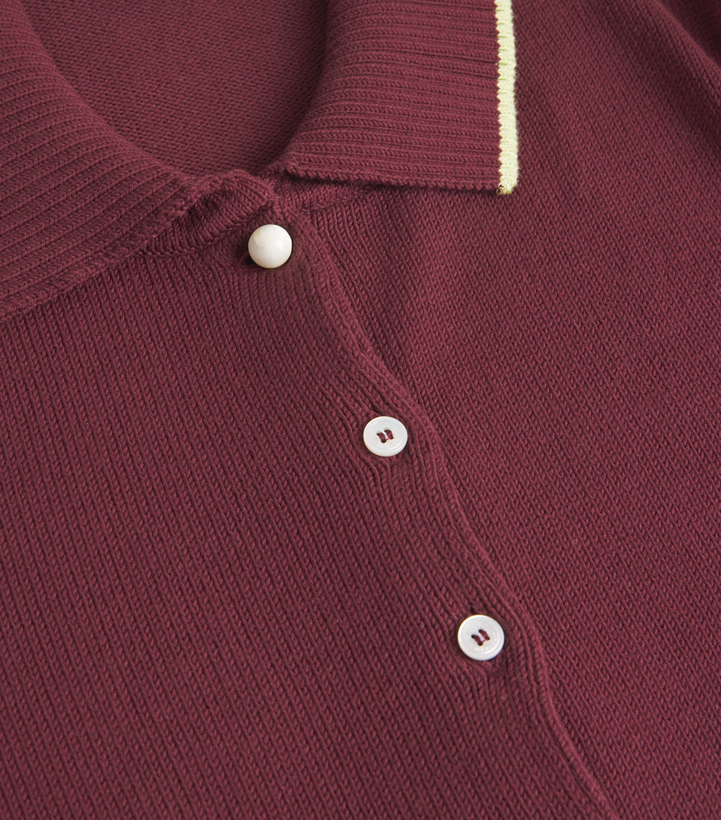 Cotton-Blend Cardigan BORDEAUX Image 5