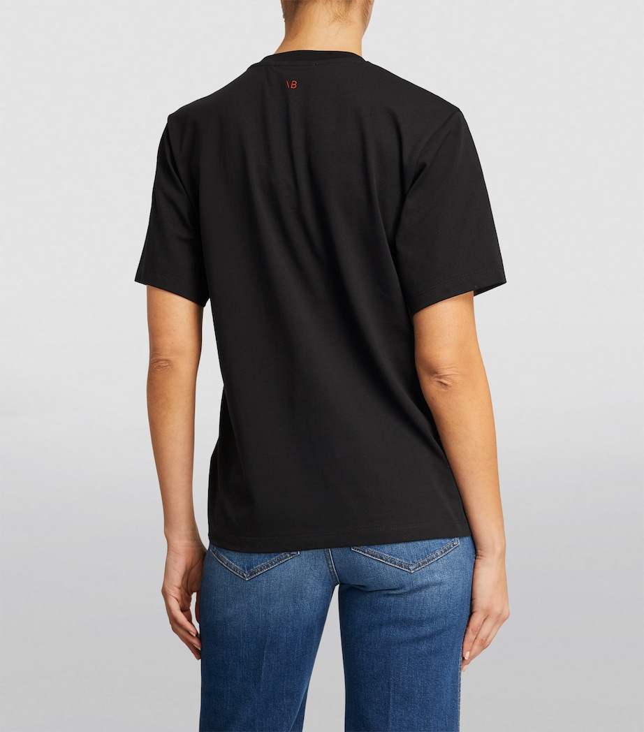 Organic Cotton Slogan T-Shirt BLACK Image 4