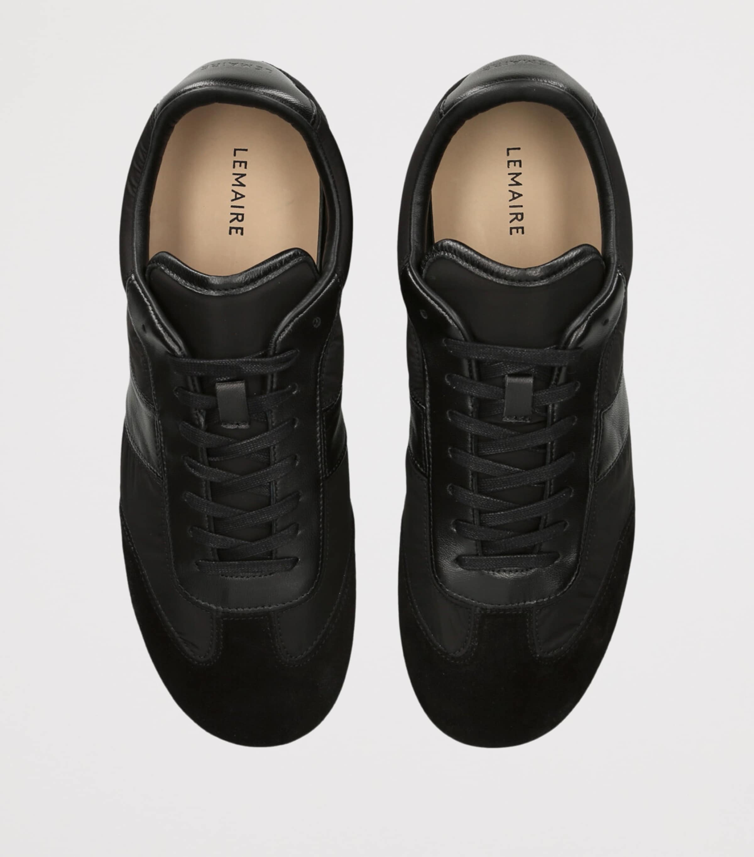 Lemaire Suede Soft Runner Sneakers Black Image 4