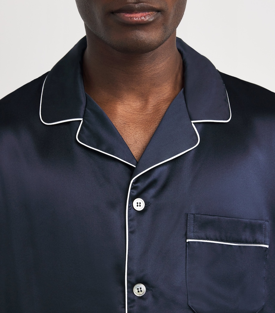 Silk Bailey Pyjama Set NAVY Image 4